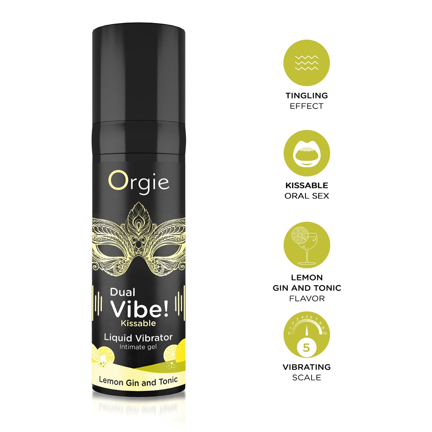 Orgie - Vibrador Líquido Dual Vibe Gin Tónico de Limão