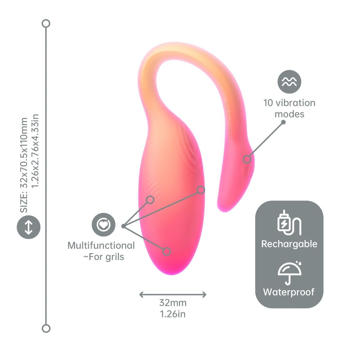 Magic Motion - Flamingo Max Vibrating Egg & Kegel Trainer in One - Orange – Kegel Balls