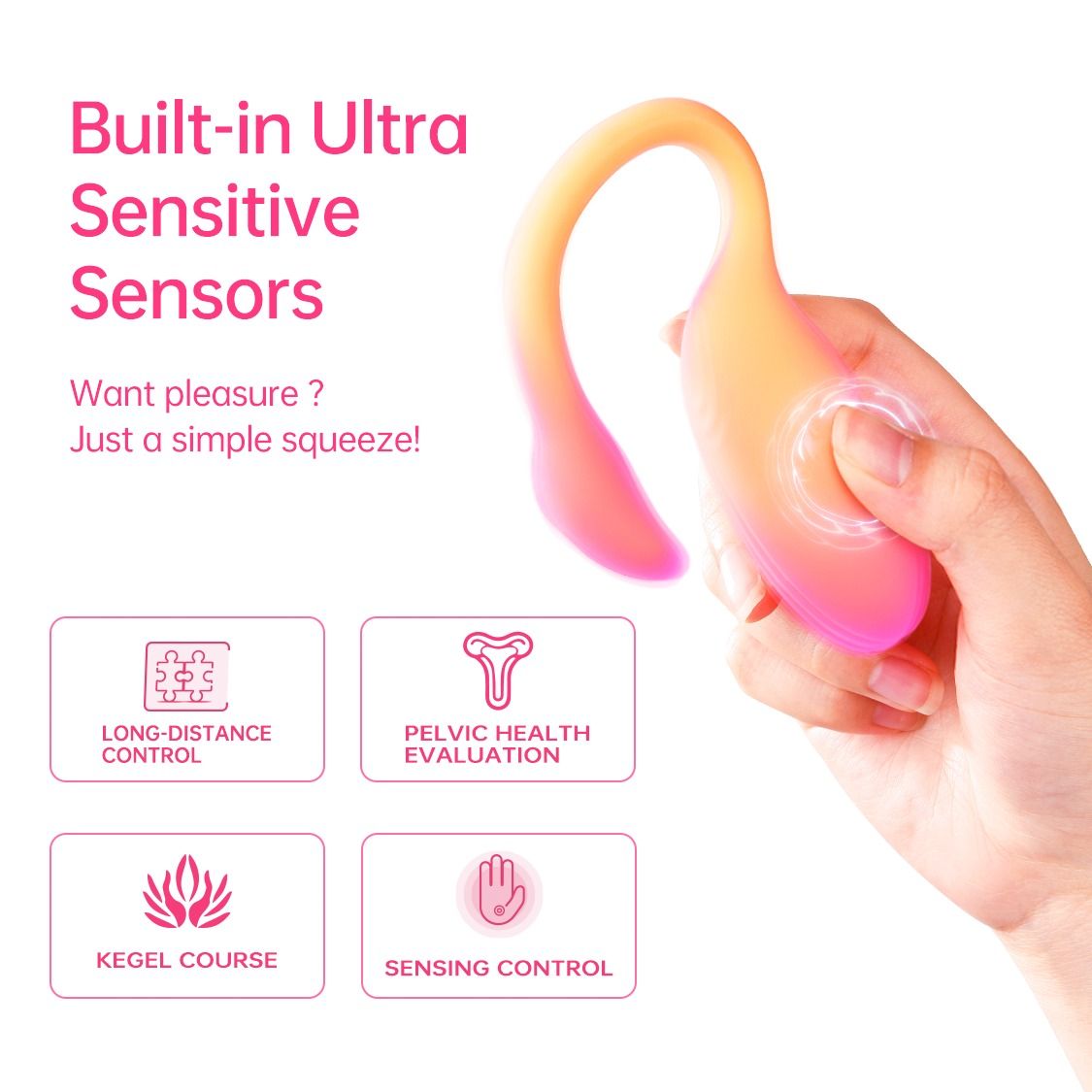 Magic Motion - Flamingo Max Vibrating Egg & Kegel Trainer in One - Orange – Kegel Balls