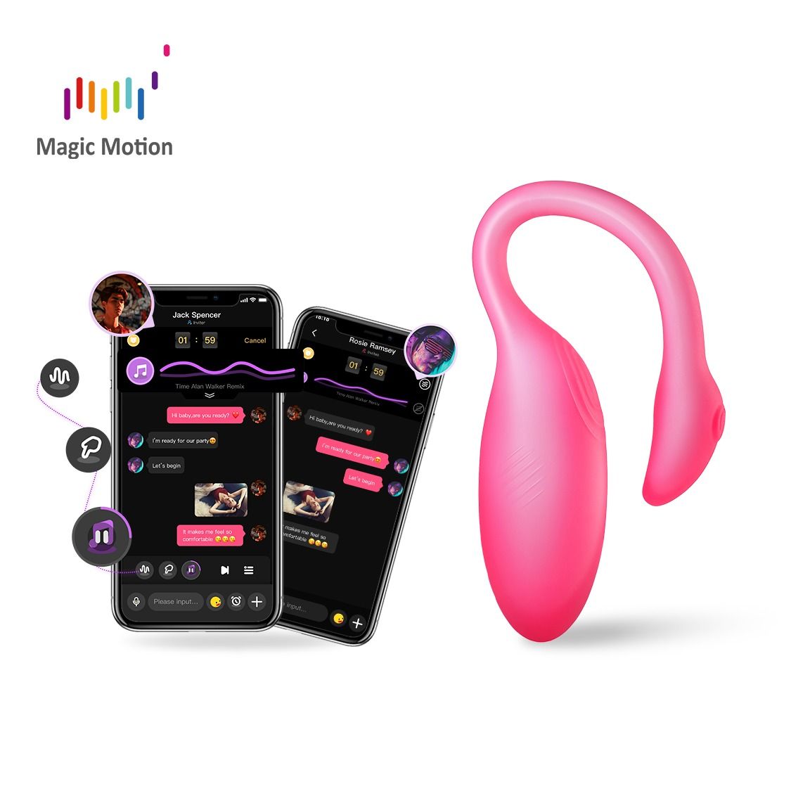 Magic Motion - Flamingo Max Vibrating Egg & Kegel Trainer in One Pink