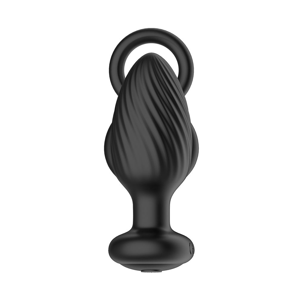 Nexus - Tornado Rotating Plug with Cock & Ball Rings - Black – Vibrating Butt Plug