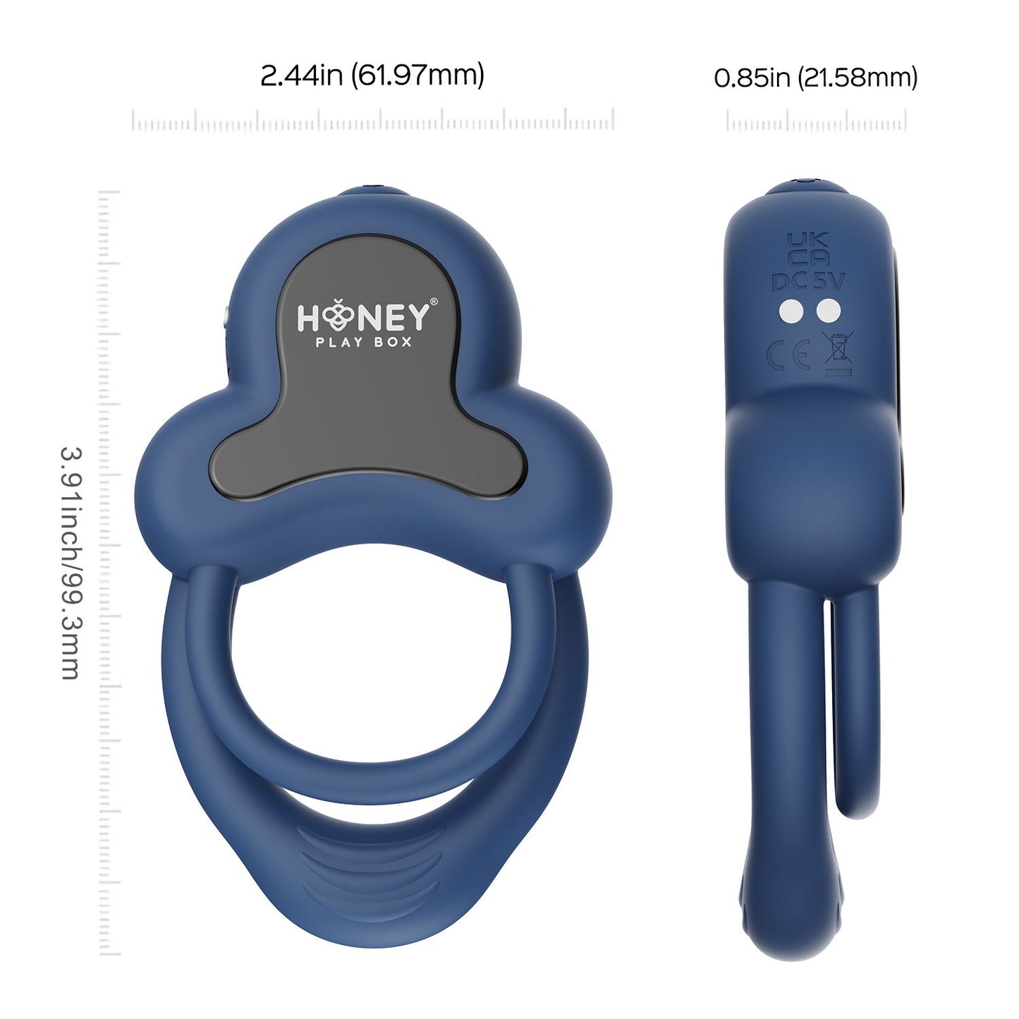 HoneyPlayBox - Anello-App-Controlled Vibrating Double Cock Ring & Clitoris – Vibrating Cock Ring