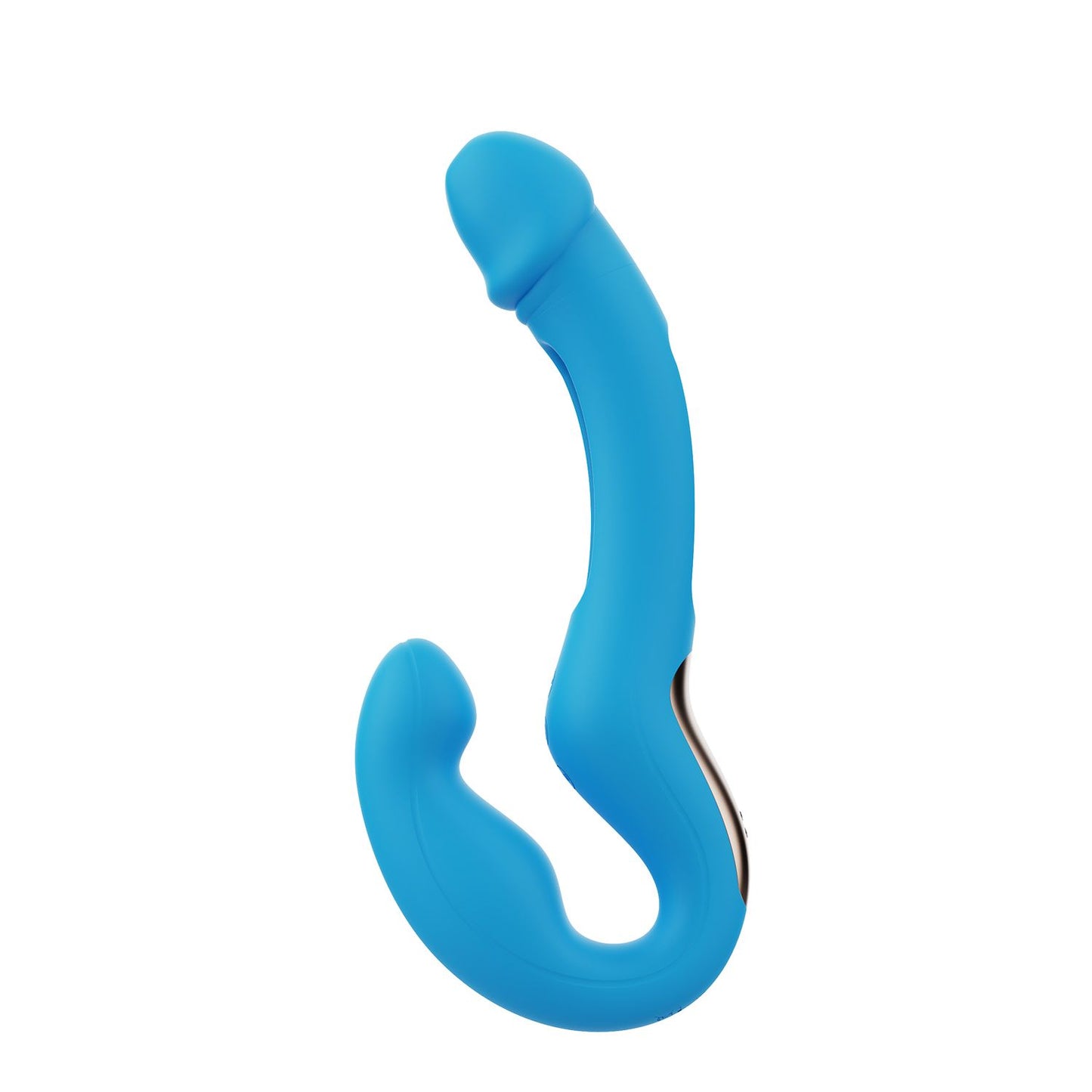 HoneyPlayBox - Harmony Duo Strapless Strap-on Azul Controlado por Aplicação