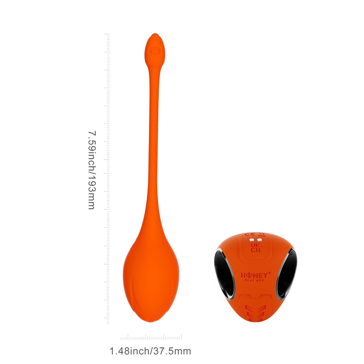 HoneyPlayBox - Lili App-Controlled Egg Vibrator Orange – App Controlled Egg Vibrator