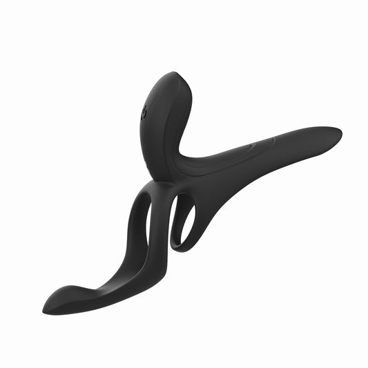 Black HoneyPlayBox Pleasure Pivot App-controlled Couples Vibrator lingerie