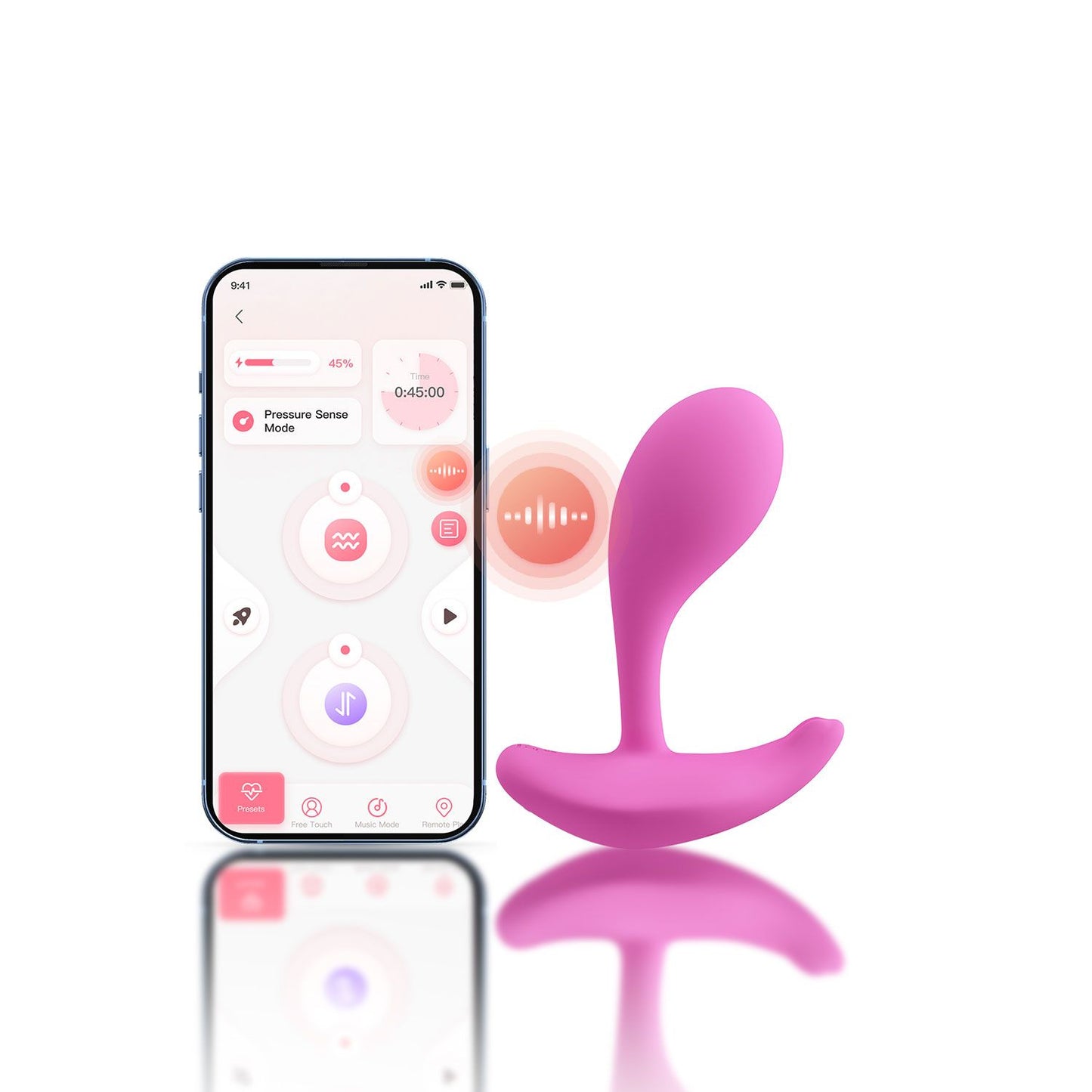 HoneyPlayBox - OLY 2 Vibrador Portátil Clitoriano e de Ponto G Com Aplicação - Rosa