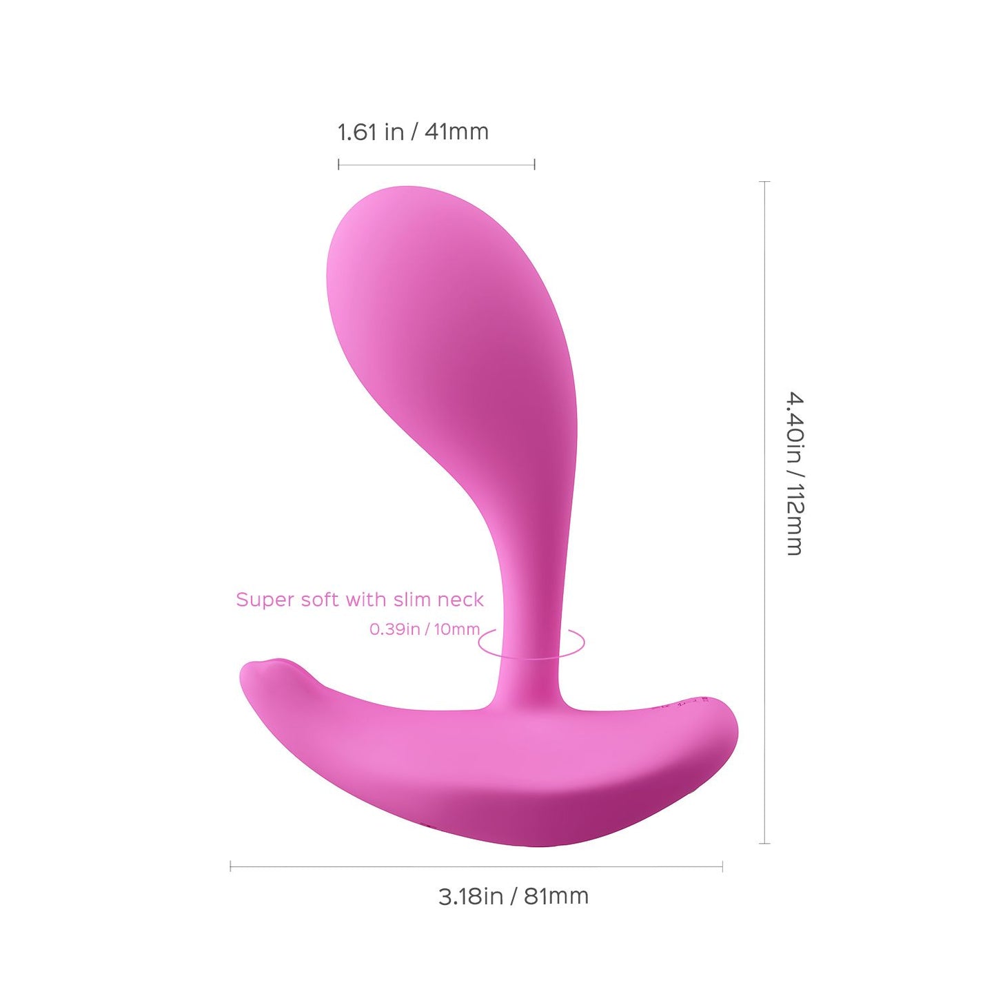 HoneyPlayBox - OLY 2 Vibrador Portátil Clitoriano e de Ponto G Com Aplicação - Rosa
