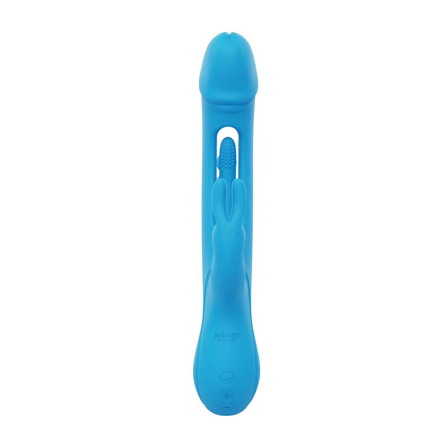 HoneyPlayBox - Trilux Kinky Finger Rabbit Vibrator - Blue – G Spot Rabbit Vibrator