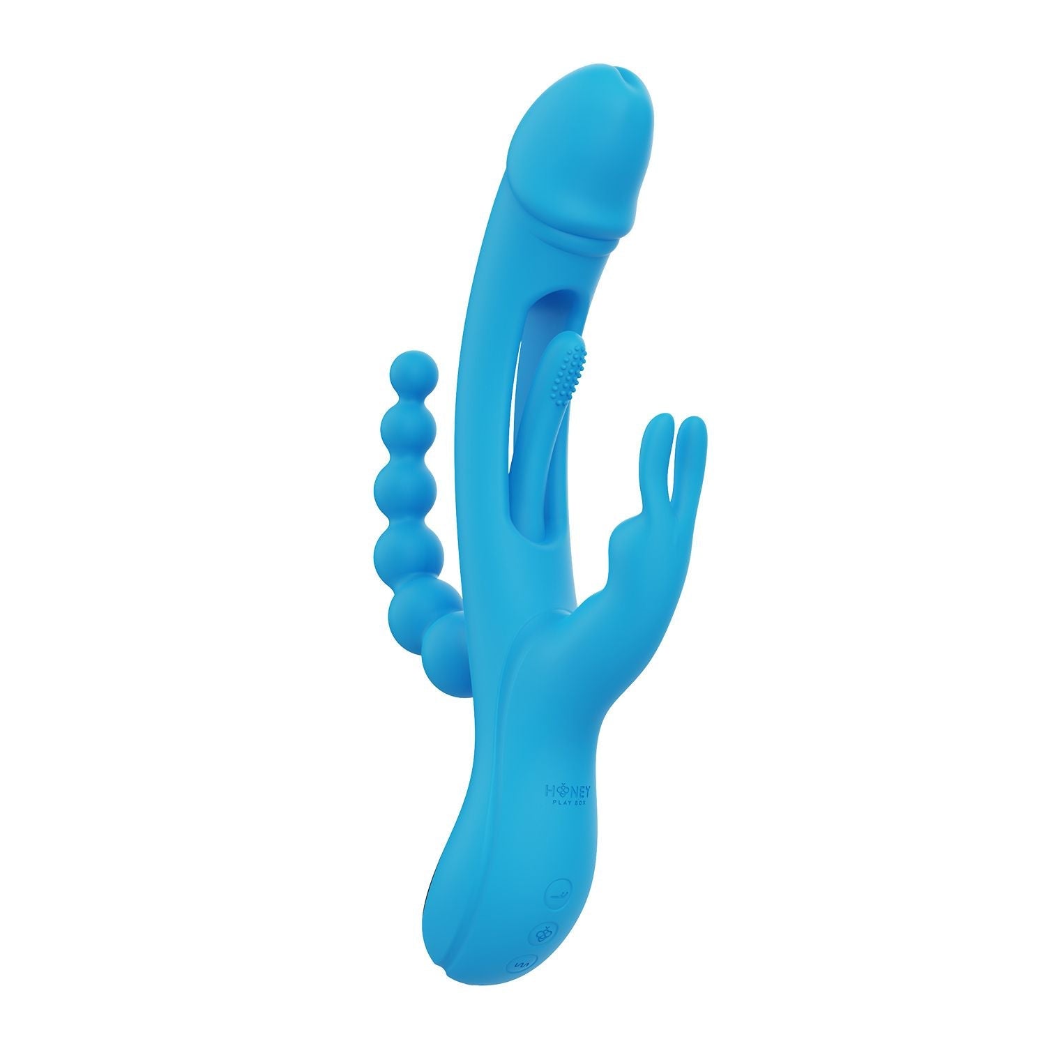 HoneyPlayBox - Trilux Kinky Finger Rabbit Vibrator Blue