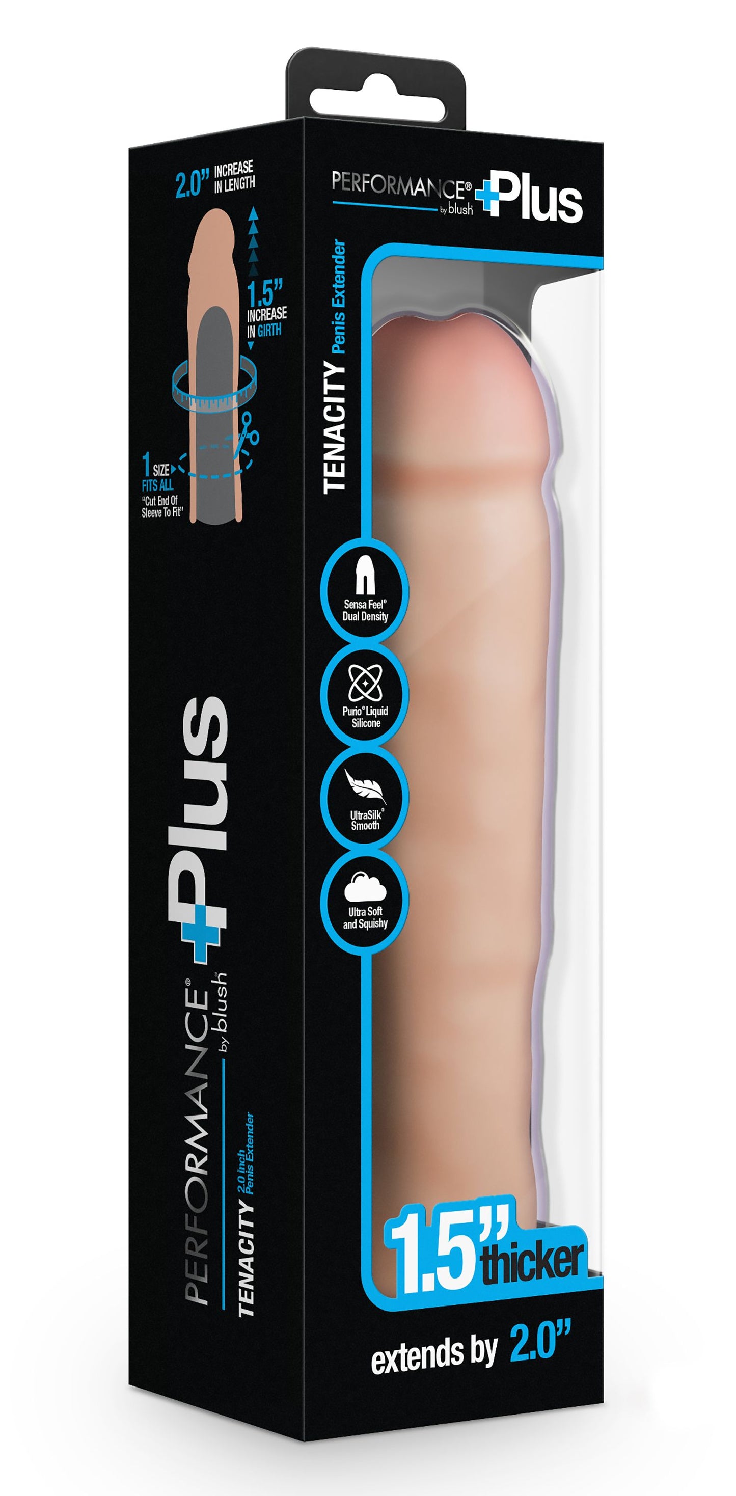 Blush - Performance Plus Tenacity Penis Xtender Silicone - 5 cm – Penis Pump
