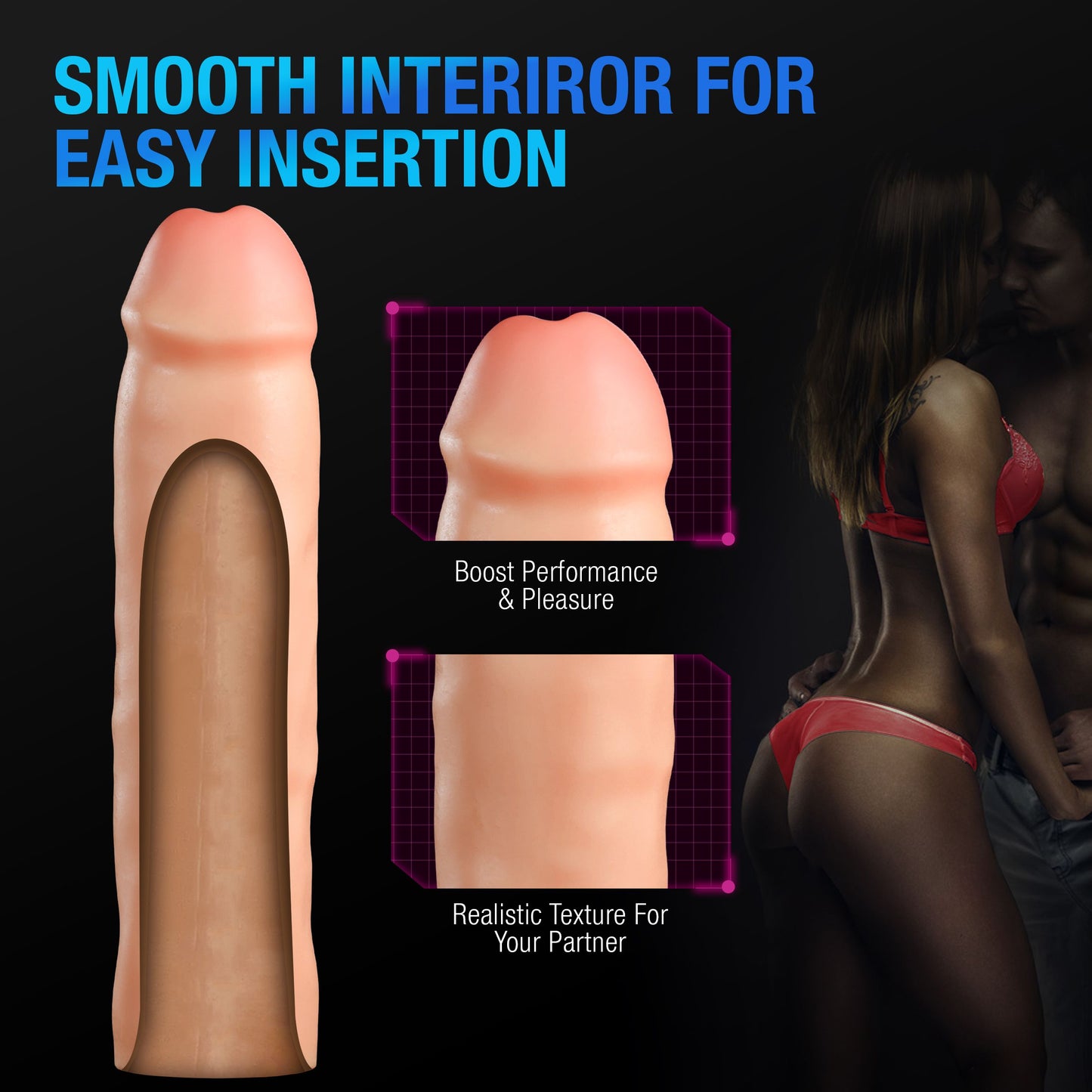 Blush - Performance Plus Tenacity Penis Xtender Silicone - 5 cm – Penis Pump