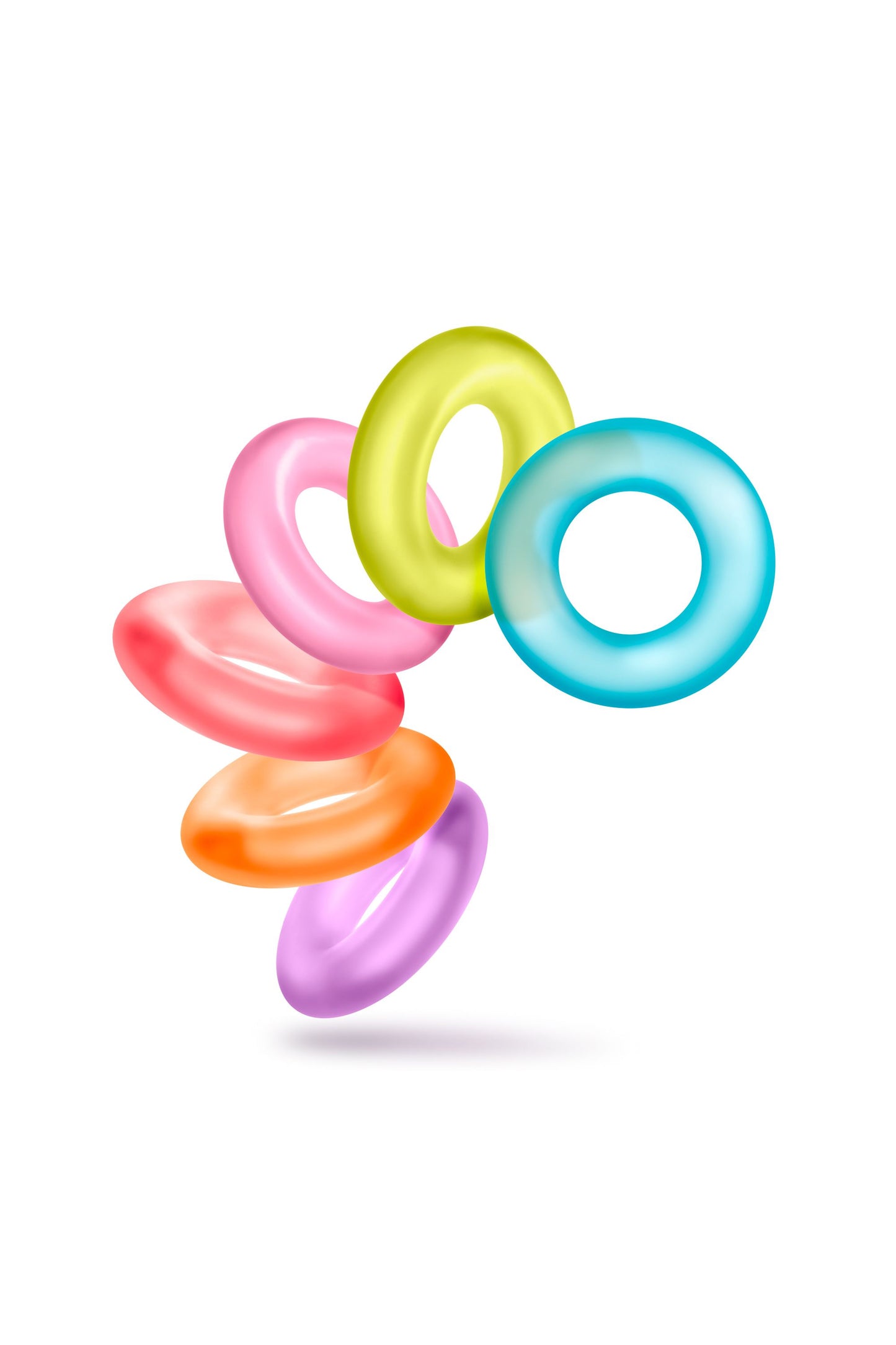 Blush - Play With Me King of the Ring Cock Ring Set 6-Pack – Stretchy Cock Ring