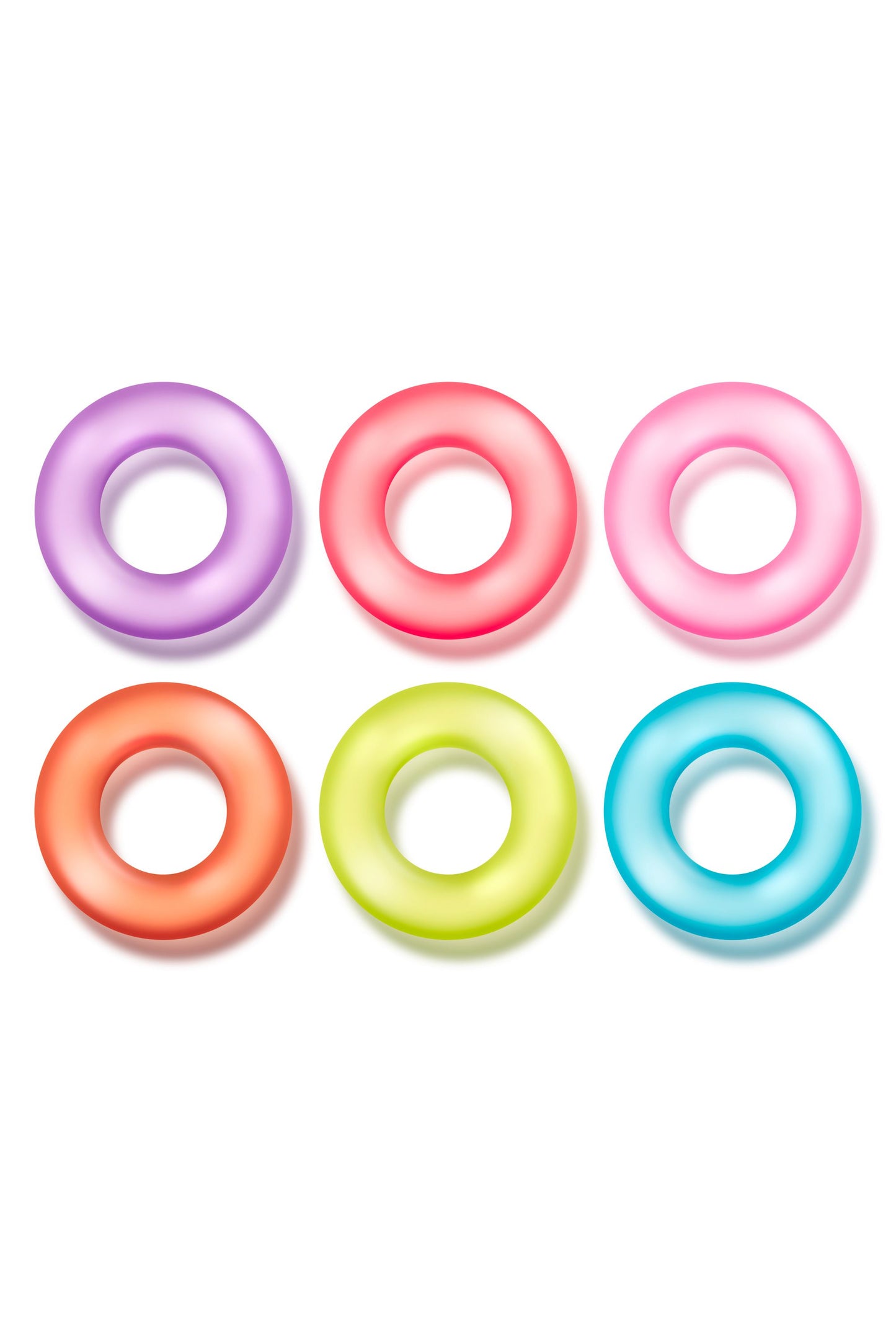 Blush - Play With Me King of the Ring Cock Ring Set 6-Pack – Stretchy Cock Ring