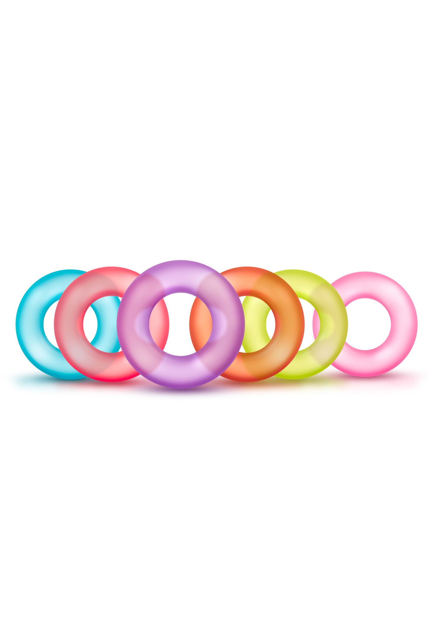 Blush - Play With Me King of the Ring Cock Ring Set 6-Pack – Stretchy Cock Ring