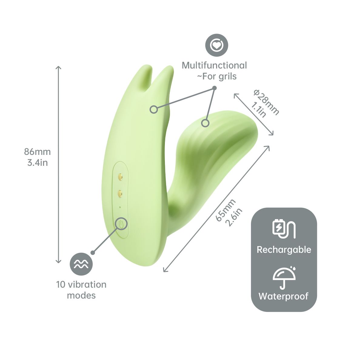 Magic Motion - Umi Smart Wearable Vibrator - Green