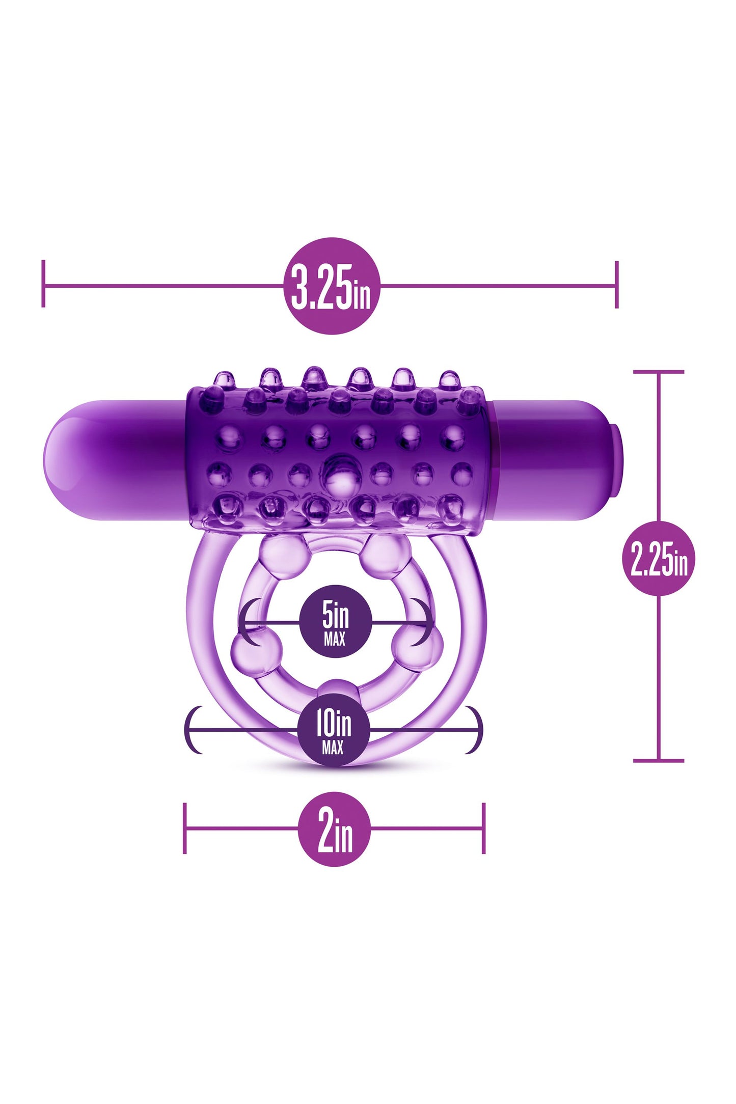 Blush - Play With Me The Player Vibrating Double Strap Cock Ring – Vibrating Cock Ring