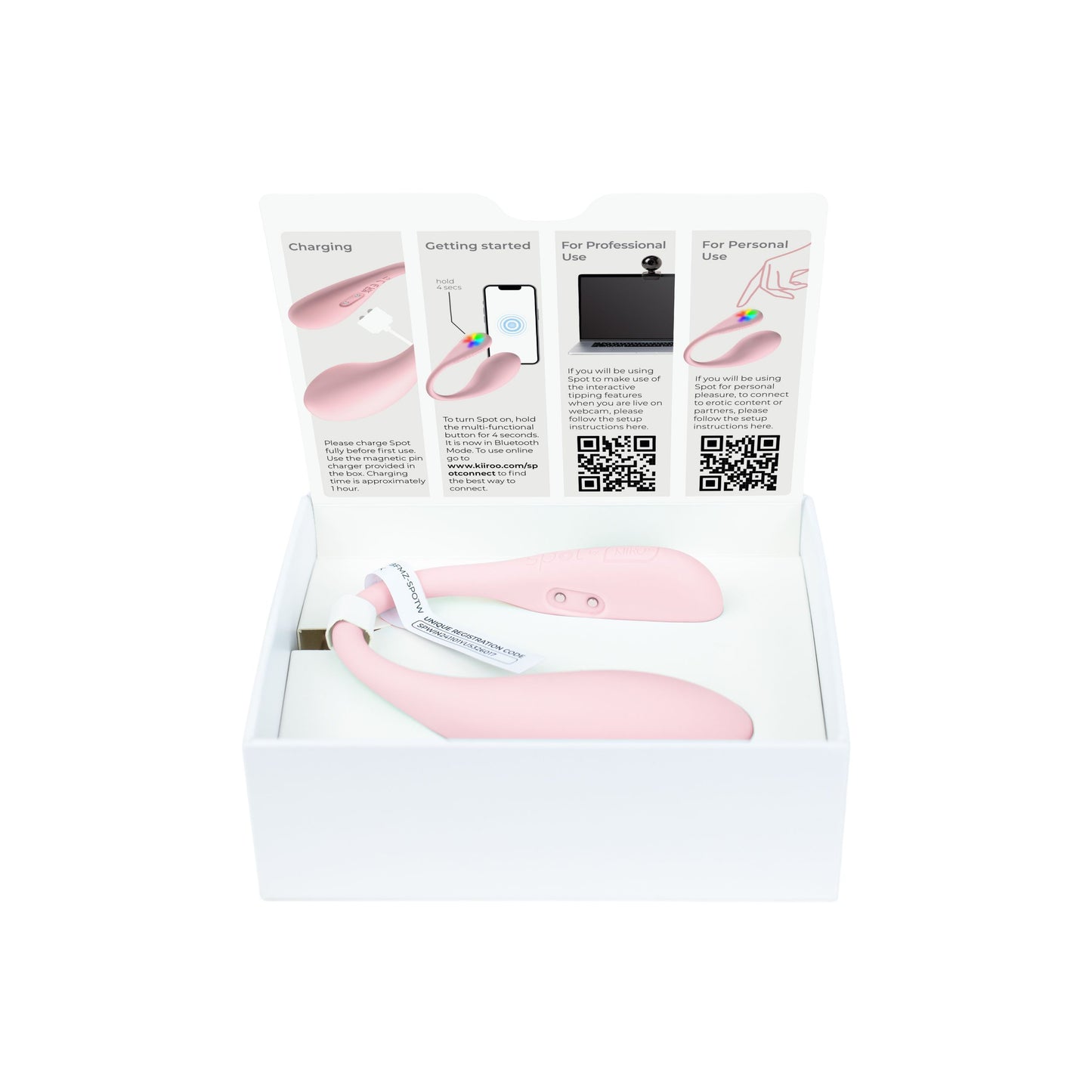 Kiiroo - Spot Wearable Vibrator - Pink – Panty Vibrator