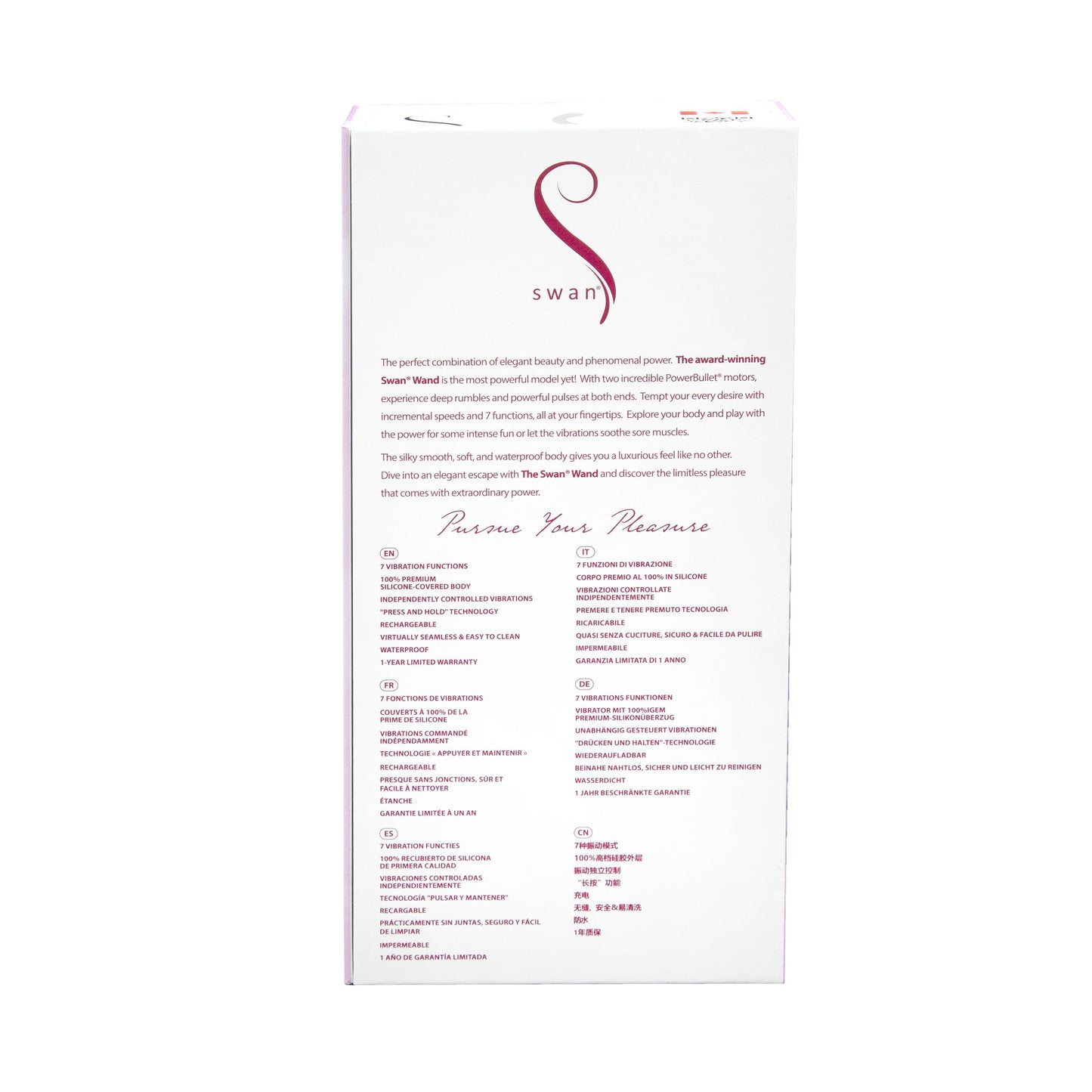 Swan Wand Vibrator - Pink