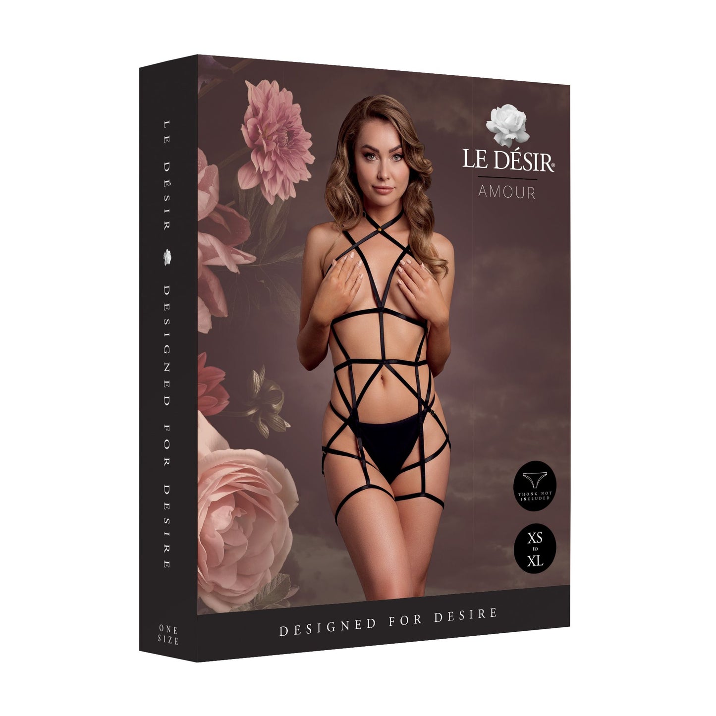 Le Desir - Strappy Open Cup Body Harness One Size - Black