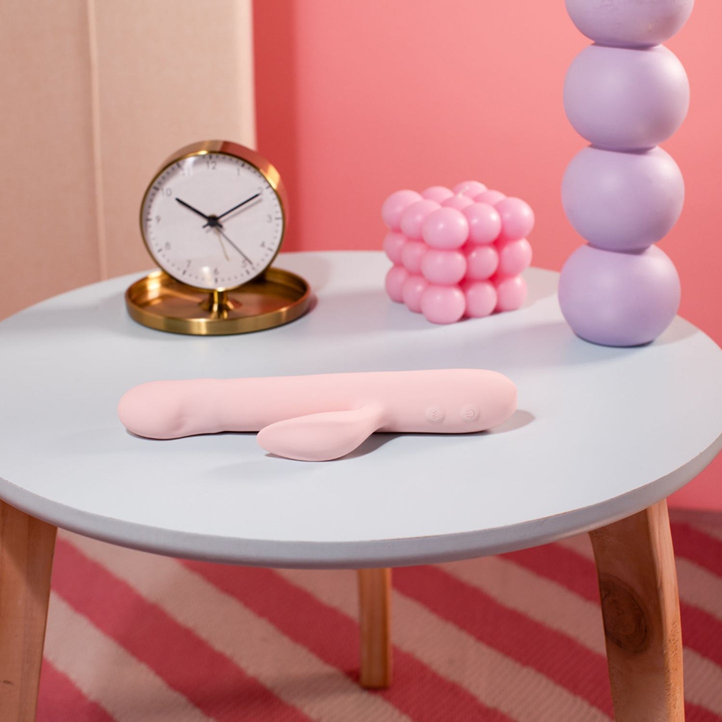 Good Vibes Only - Thrusting Vibrator - Soft Silicone - Pink – Silicone Vibrator