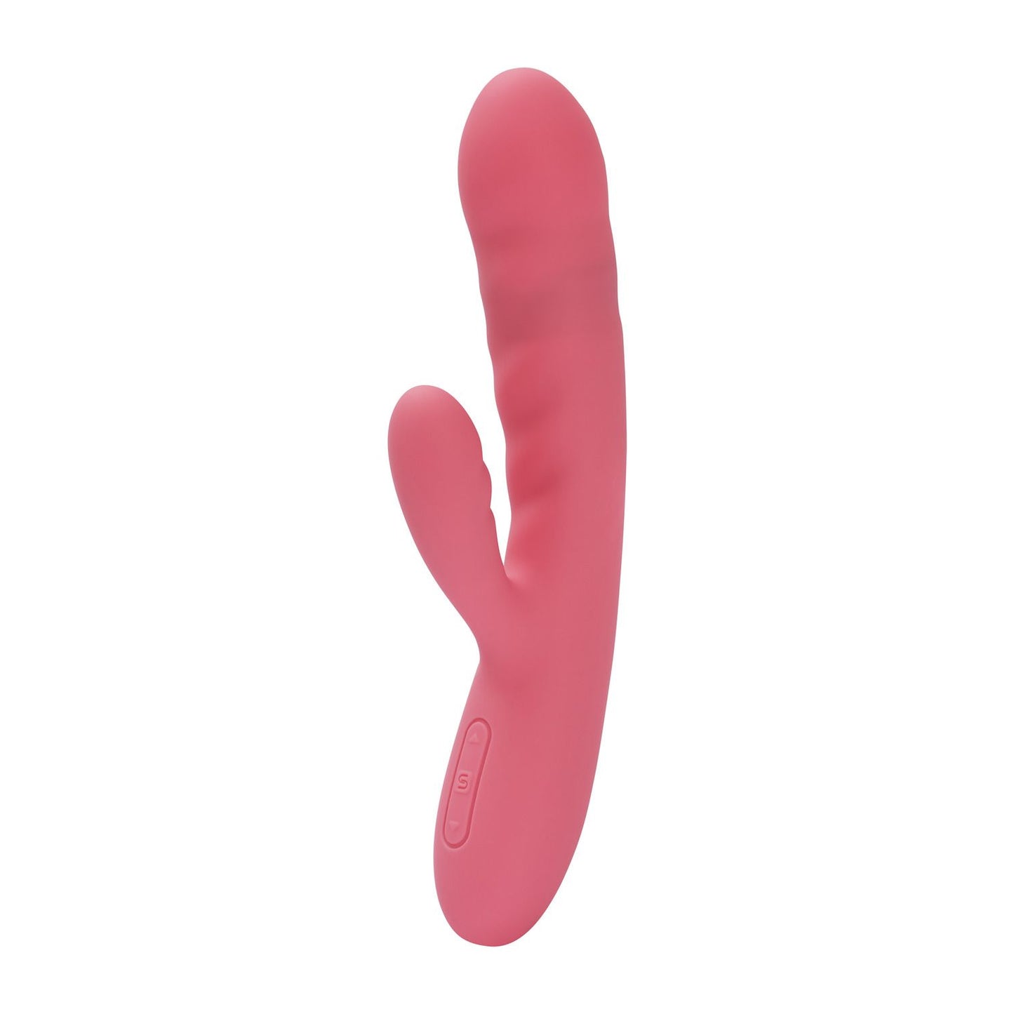 SVAKOM - Avery Thrusting Rabbit Vibrator - Strawberry Pink – G Spot Rabbit Vibrator
