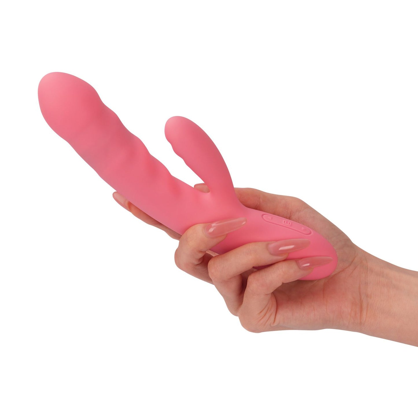 SVAKOM - Avery Thrusting Rabbit Vibrator - Strawberry Pink – G Spot Rabbit Vibrator