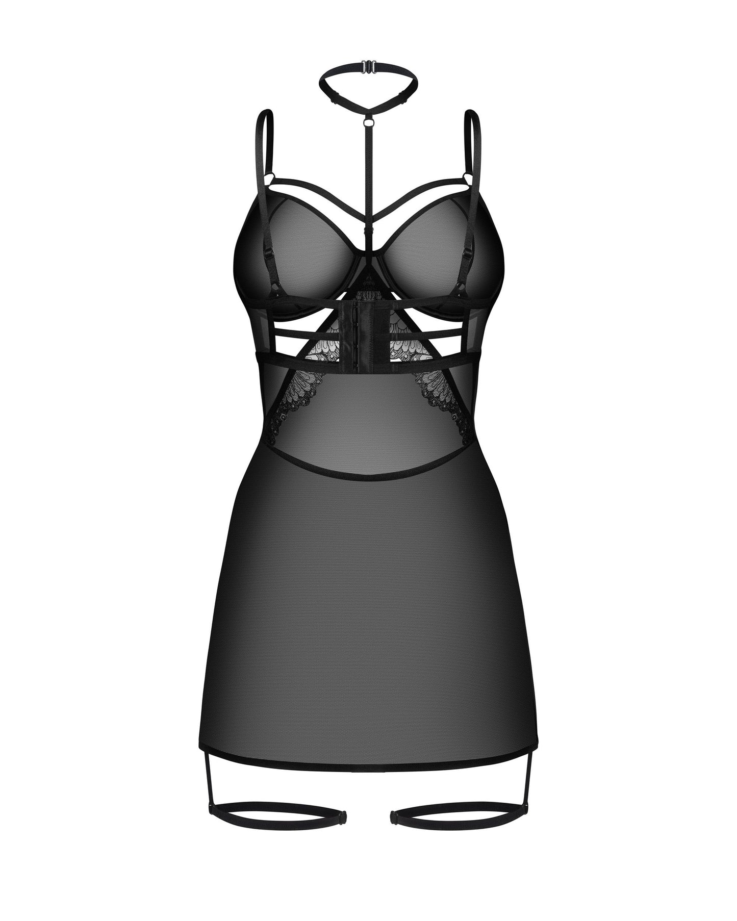 Obsessive - Arrowel Black Chemise - Black – Babydoll Lingerie
