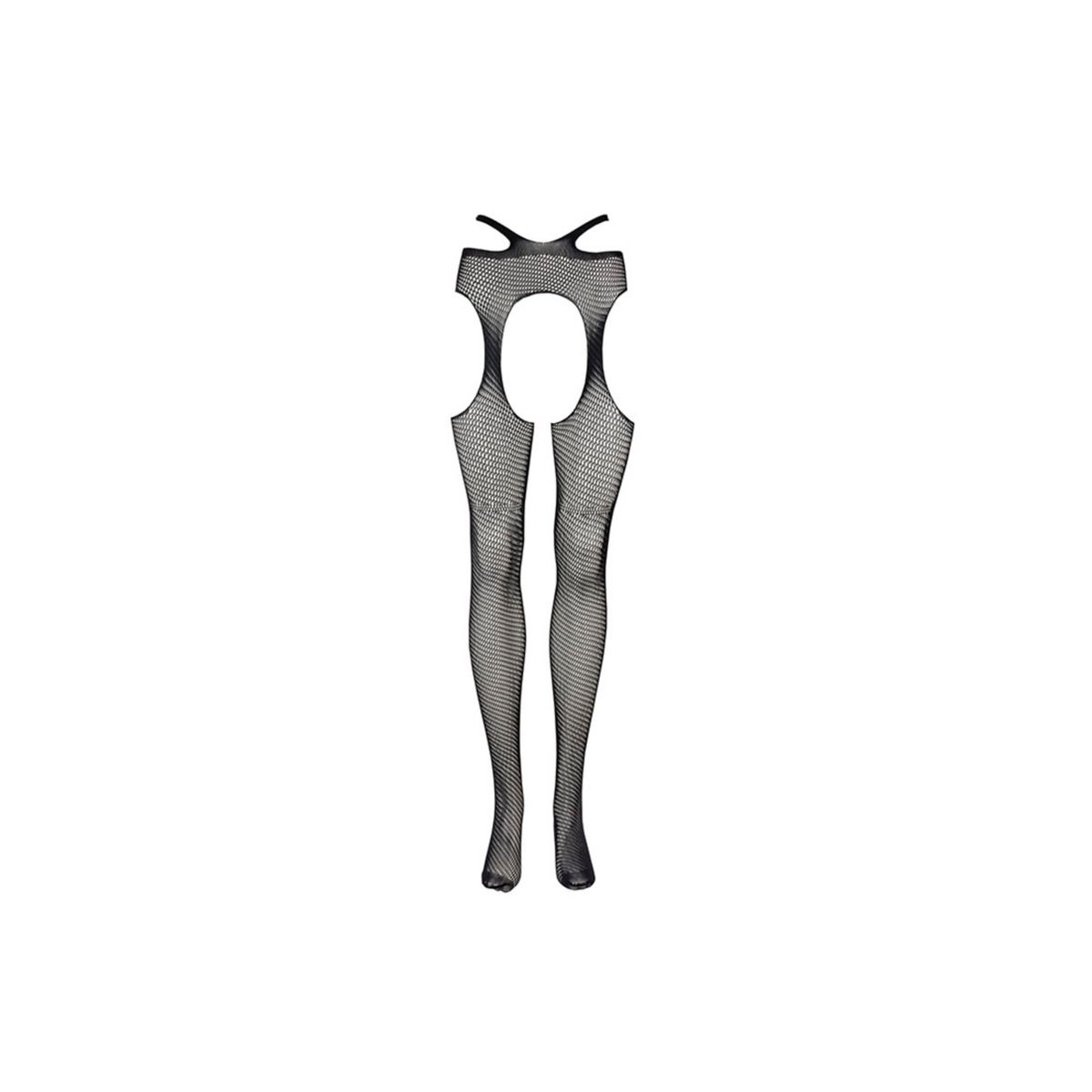 Le Desir - Suspender Pantyhose with Strappy Waist Queen Size - Black – Suspender Belt