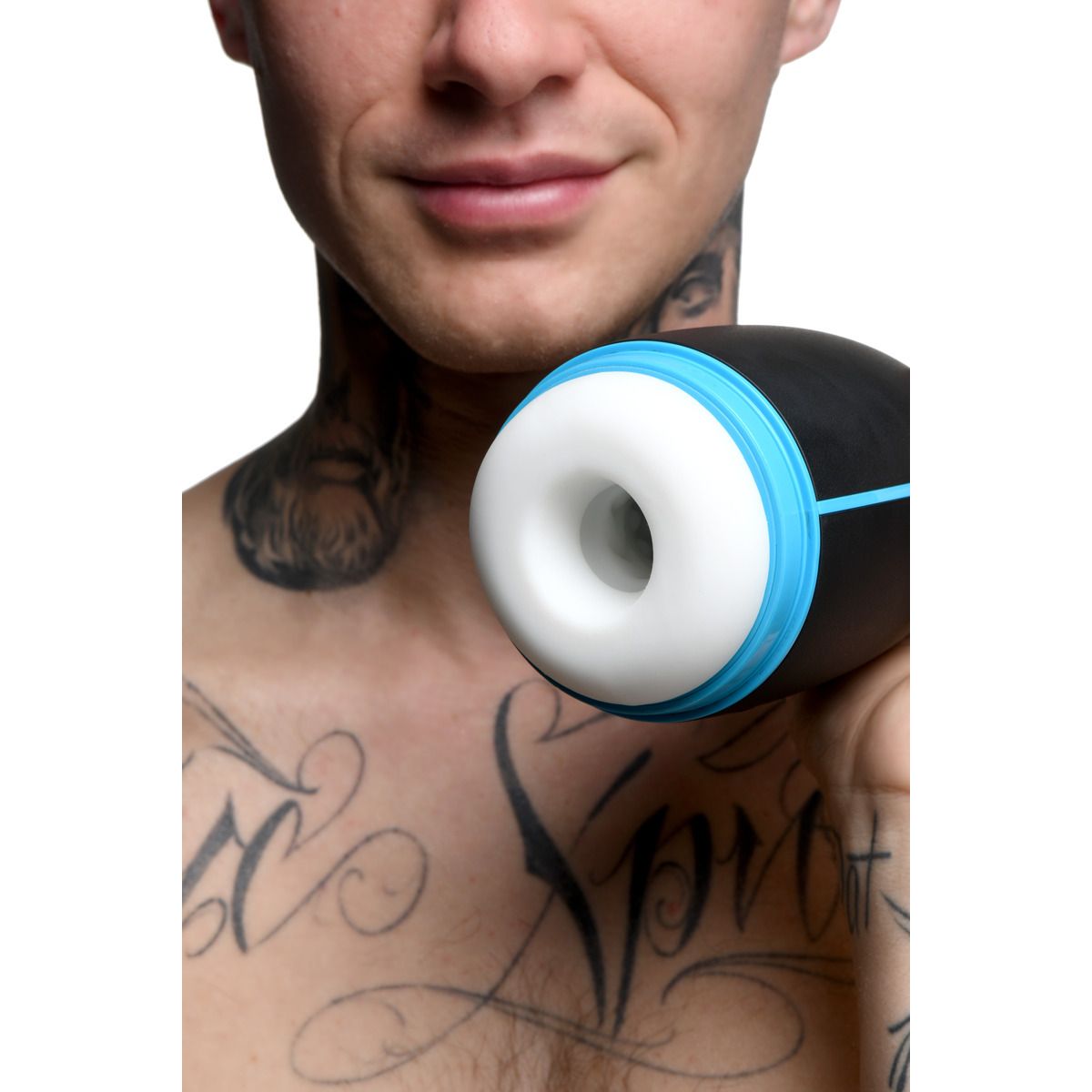 The Milker - Extreme 16X Sucking Masturbator - Black/Blue – Automatic Masturbator