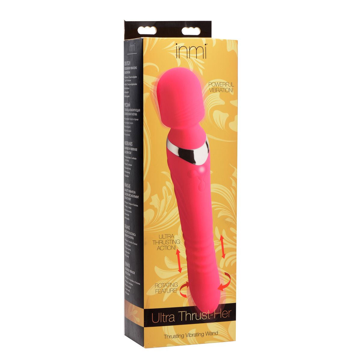 Inmi - Ultra Thrust - Her Vibrating Silicone Wand - Pink