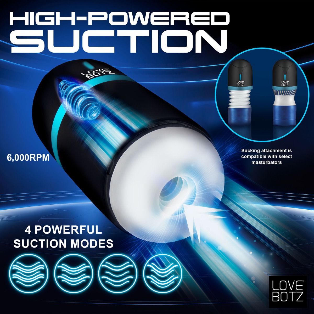 The Milker - Mega-Pod Sucking Masturbator - Black – Automatic Masturbator