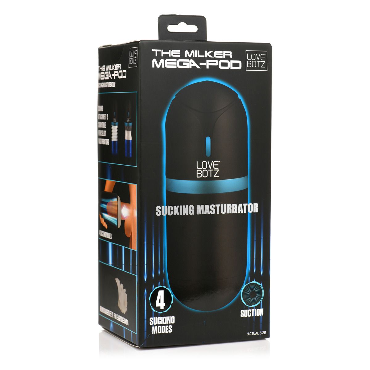 The Milker - Mega-Pod Sucking Masturbator - Black – Automatic Masturbator