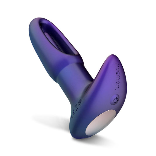 Hueman - Voyager Vibrating Butt Plug With Tapping - Purple – Remote Control Vibrating Butt Plug