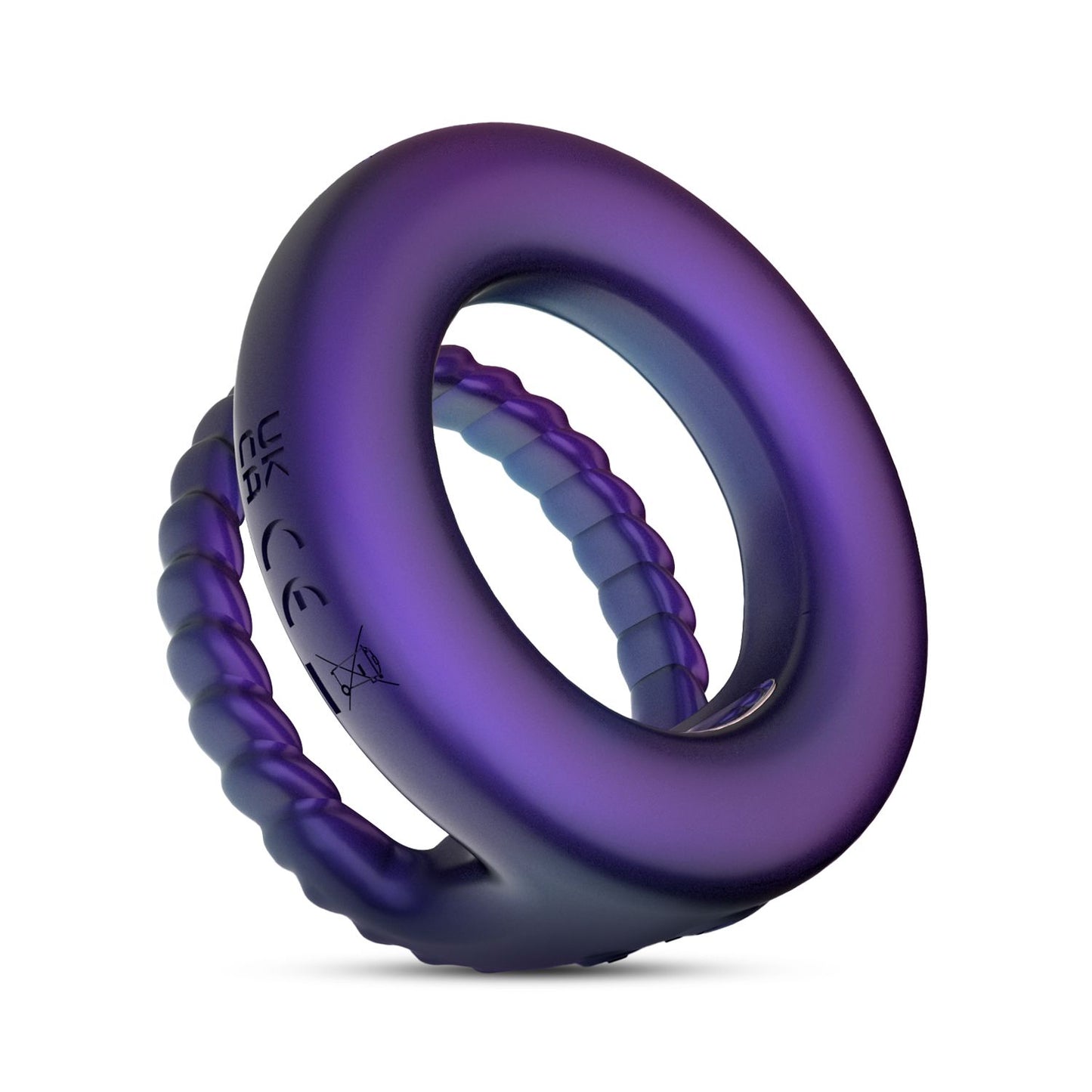Hueman - Anel Vibratório para Pénis e Testículos Jupiter - Roxo