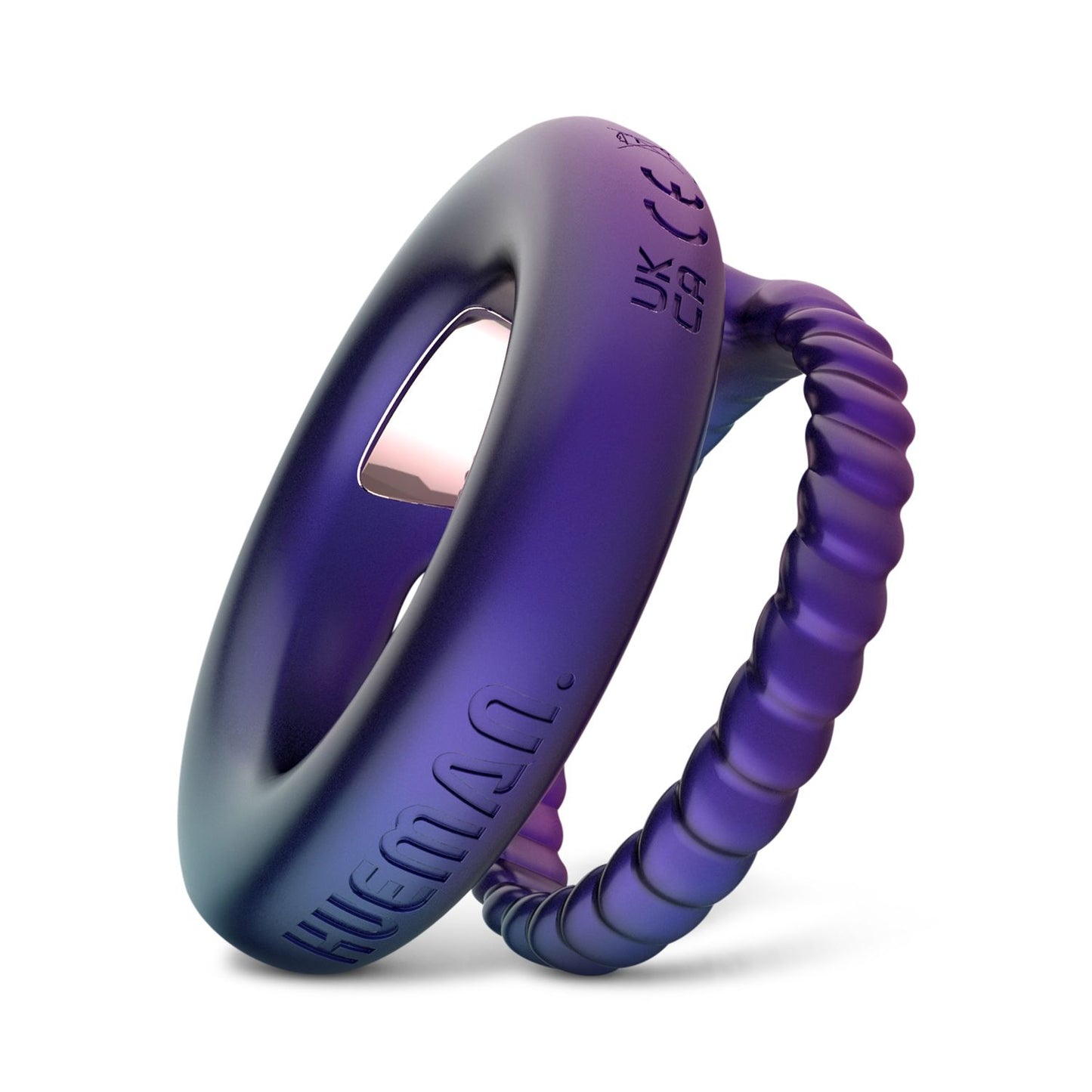 Hueman - Anel Vibratório para Pénis e Testículos Jupiter - Roxo