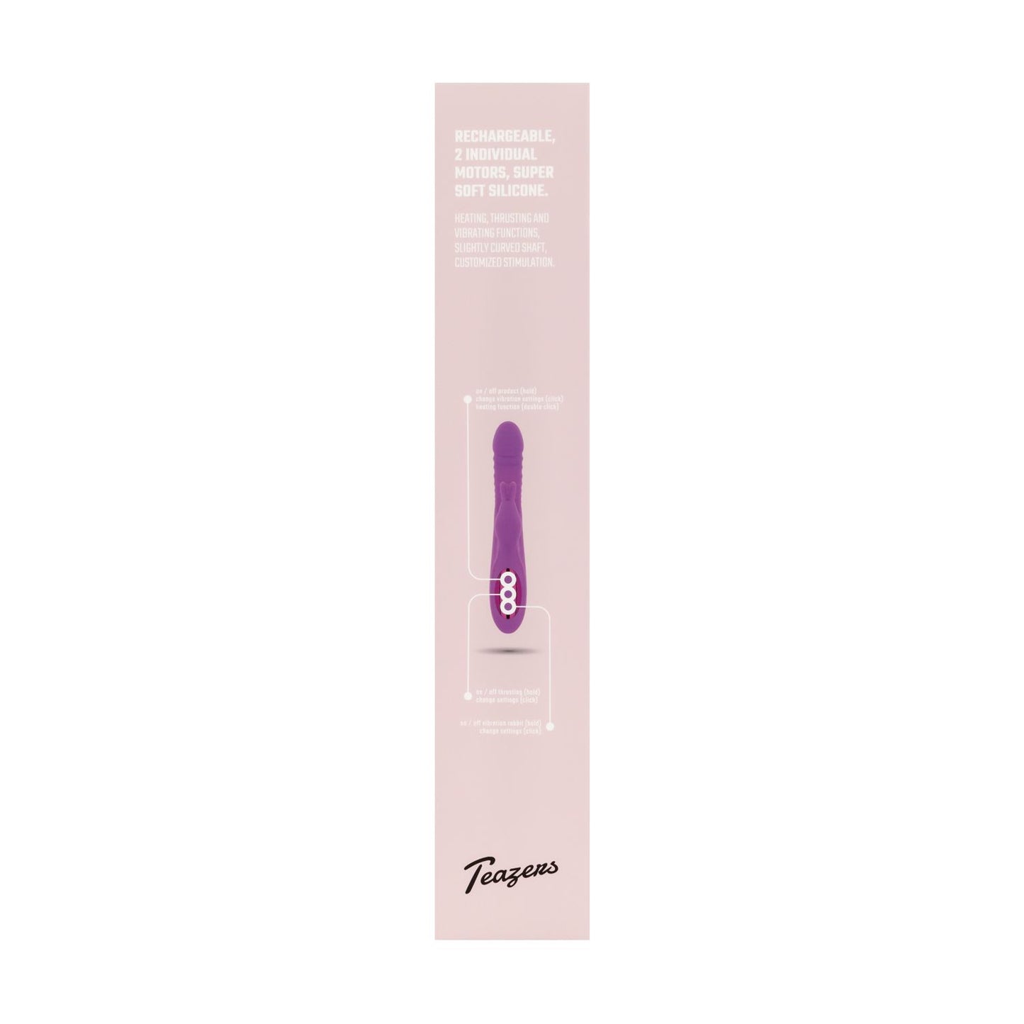 Teazers – Thrusting, Warming Rabbit Vibrator – Purple – Thrusting Rabbit Vibrator