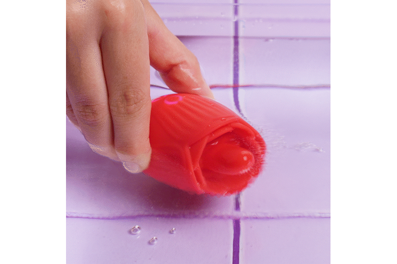 Teazers Rose Vibrator - Licking and Vibrating