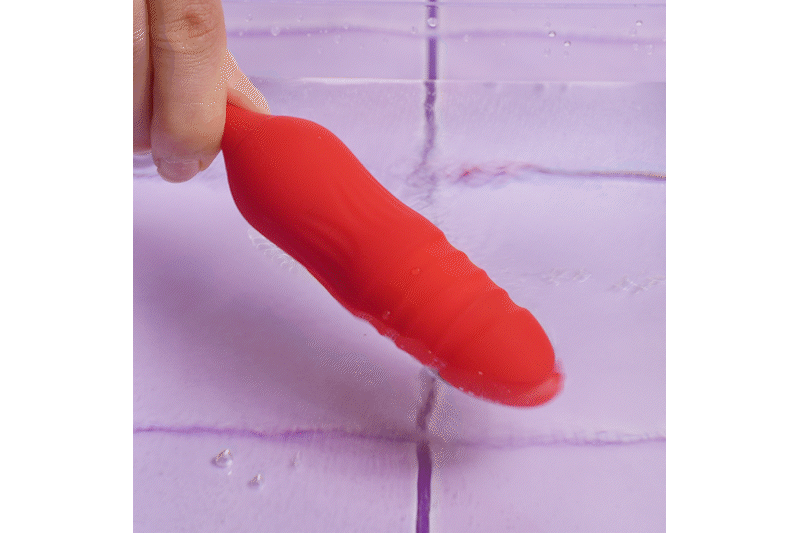 Teazers – Rose Thrusting Dildo Vibrator – Red