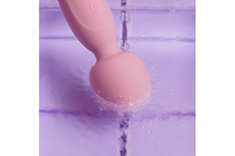 Good Vibes Only - Double-Sided Wand Vibrator - Soft Silicone - Pink – Silicone Wand Vibrator