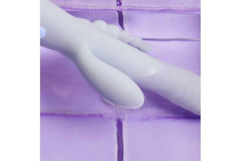 Good Vibes Only - Triple Stimulation Vibe - Soft Silicone - Blue – Rabbit Vibrator