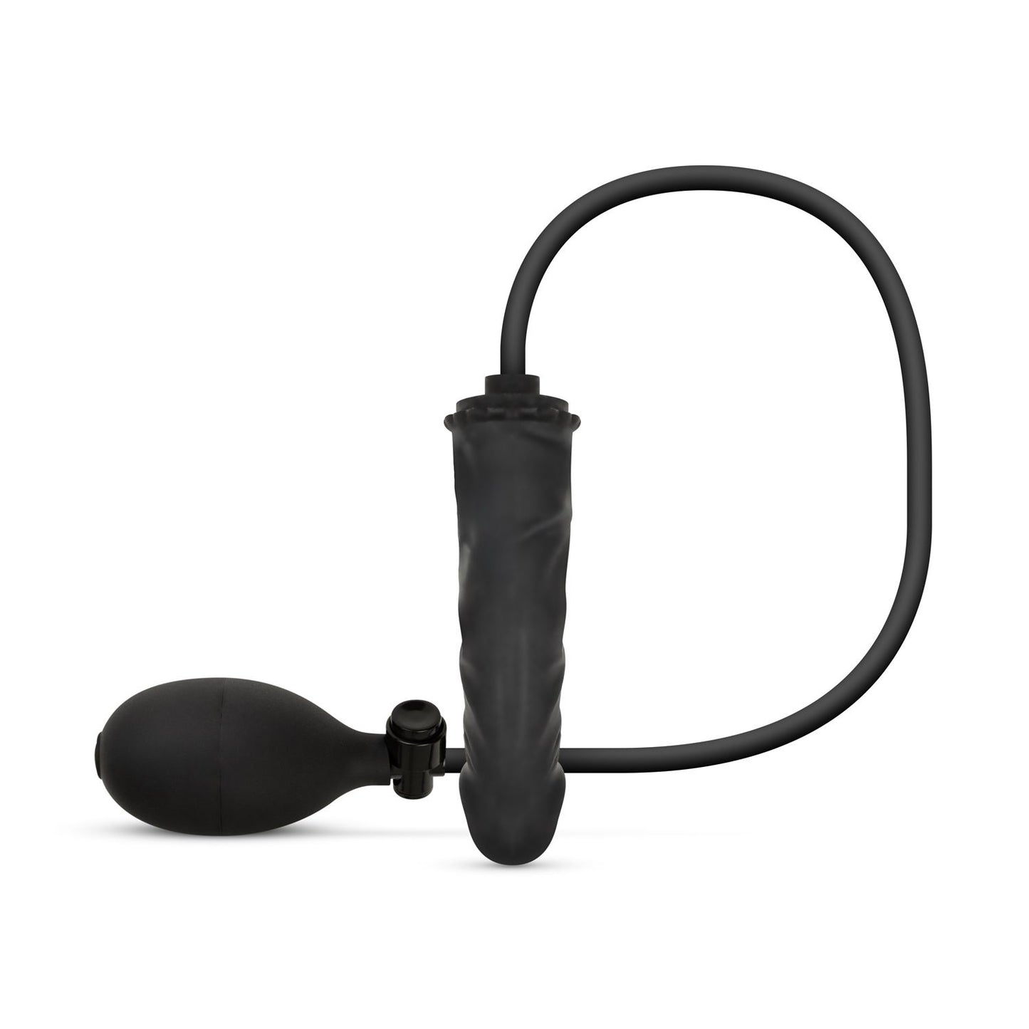 Coleção Anal - Dildo Insuflável com Bomba 14,5 cm - Preto