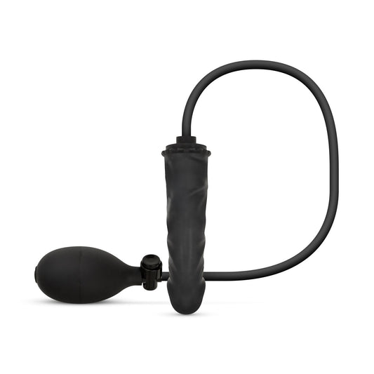 Coleção Anal - Dildo Insuflável com Bomba 14,5 cm - Preto