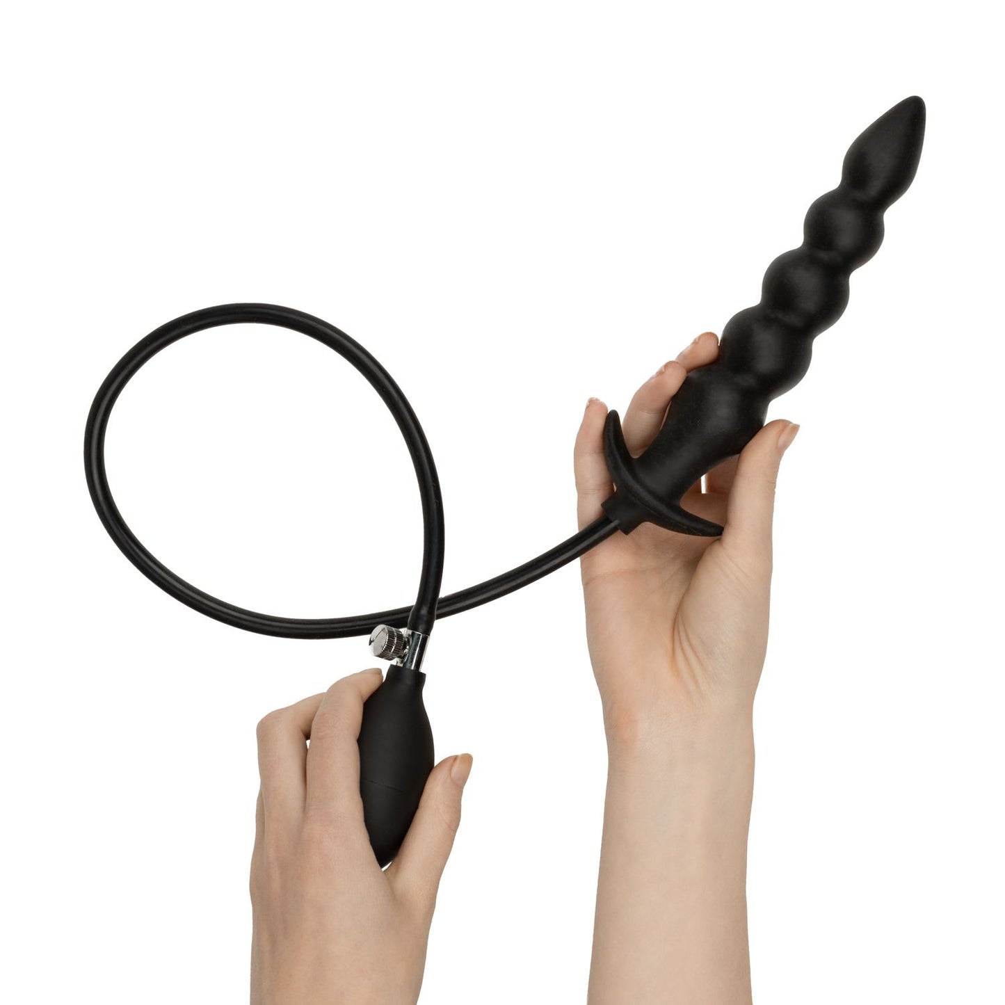 Anal Collection - Inflatable Anal Plug with Pump 20 cm - Black – Butt Plug