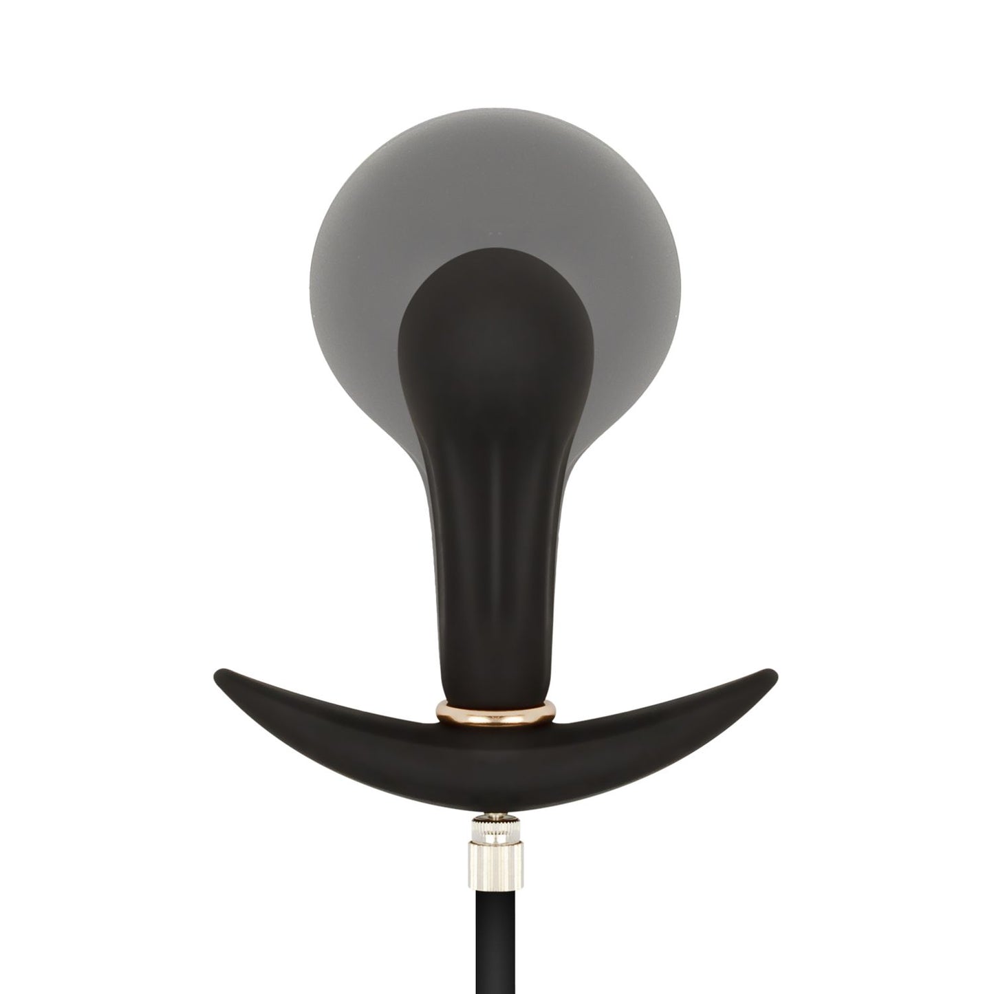 Anal Collection - Inflatable Butt Plug with Pump 8 cm - Black – Silicone Butt Plug
