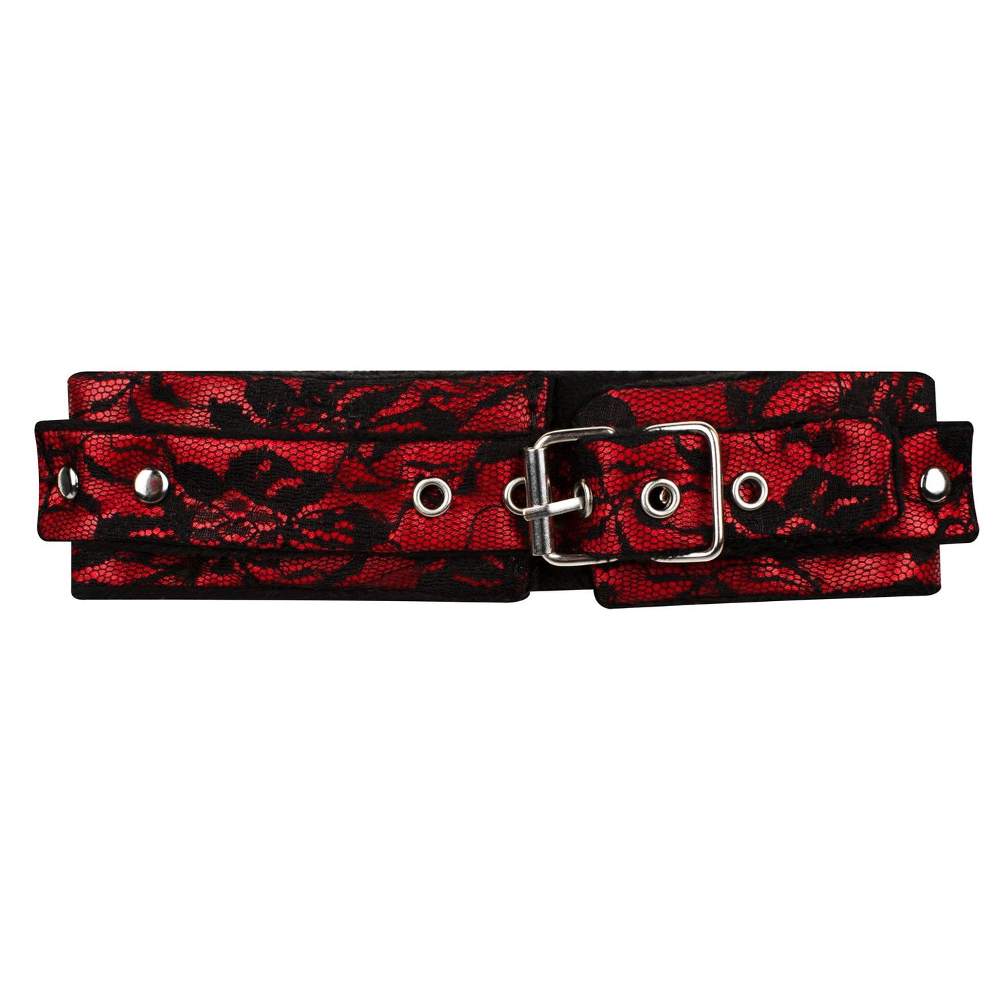 Bedroom Fantasies - Lace & Leather Look - 8 Piece Bondage Set - Red – Bondage Kit