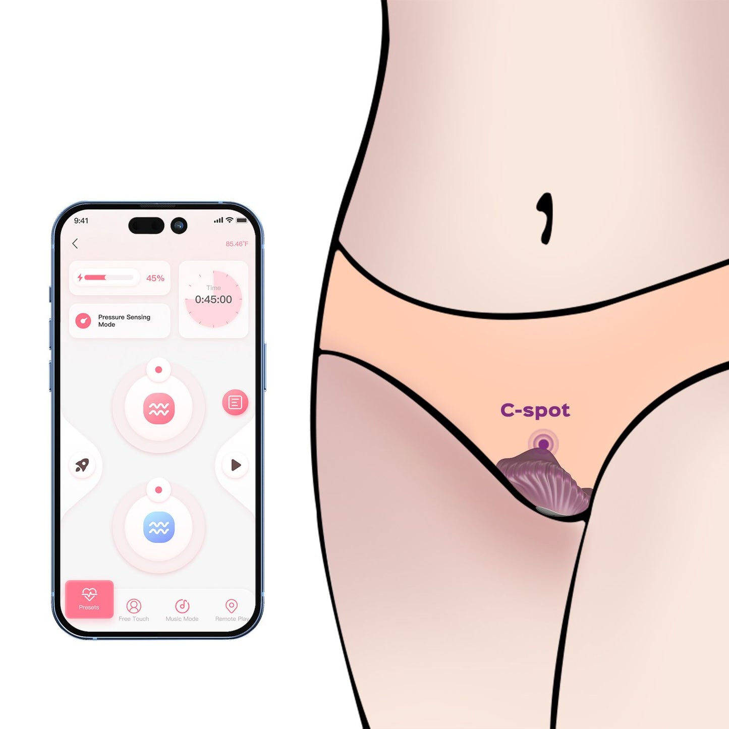 HoneyPlayBox - Pearl App-Controlled Magnetic Panty Vibrator - Purple – App Controlled Panty Vibrator