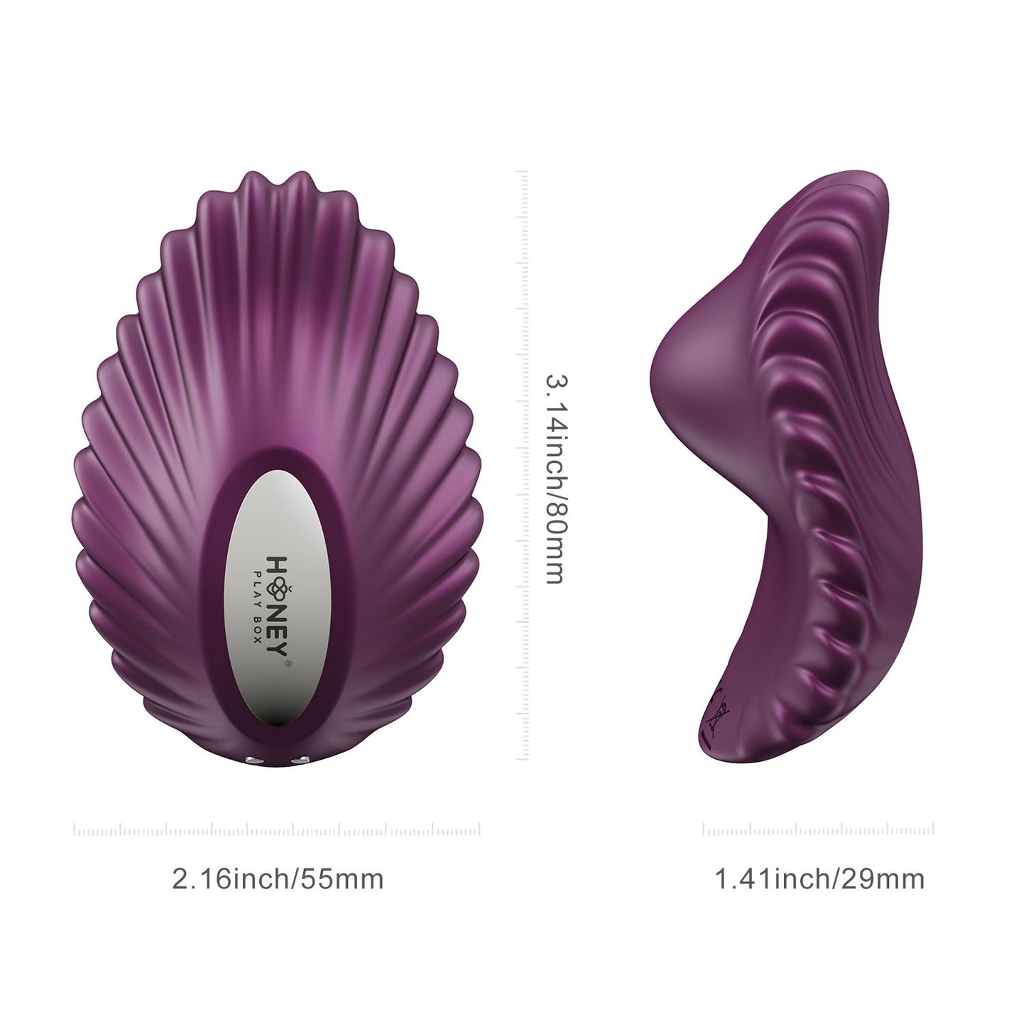 HoneyPlayBox - Pearl App-Controlled Magnetic Panty Vibrator - Purple – App Controlled Panty Vibrator