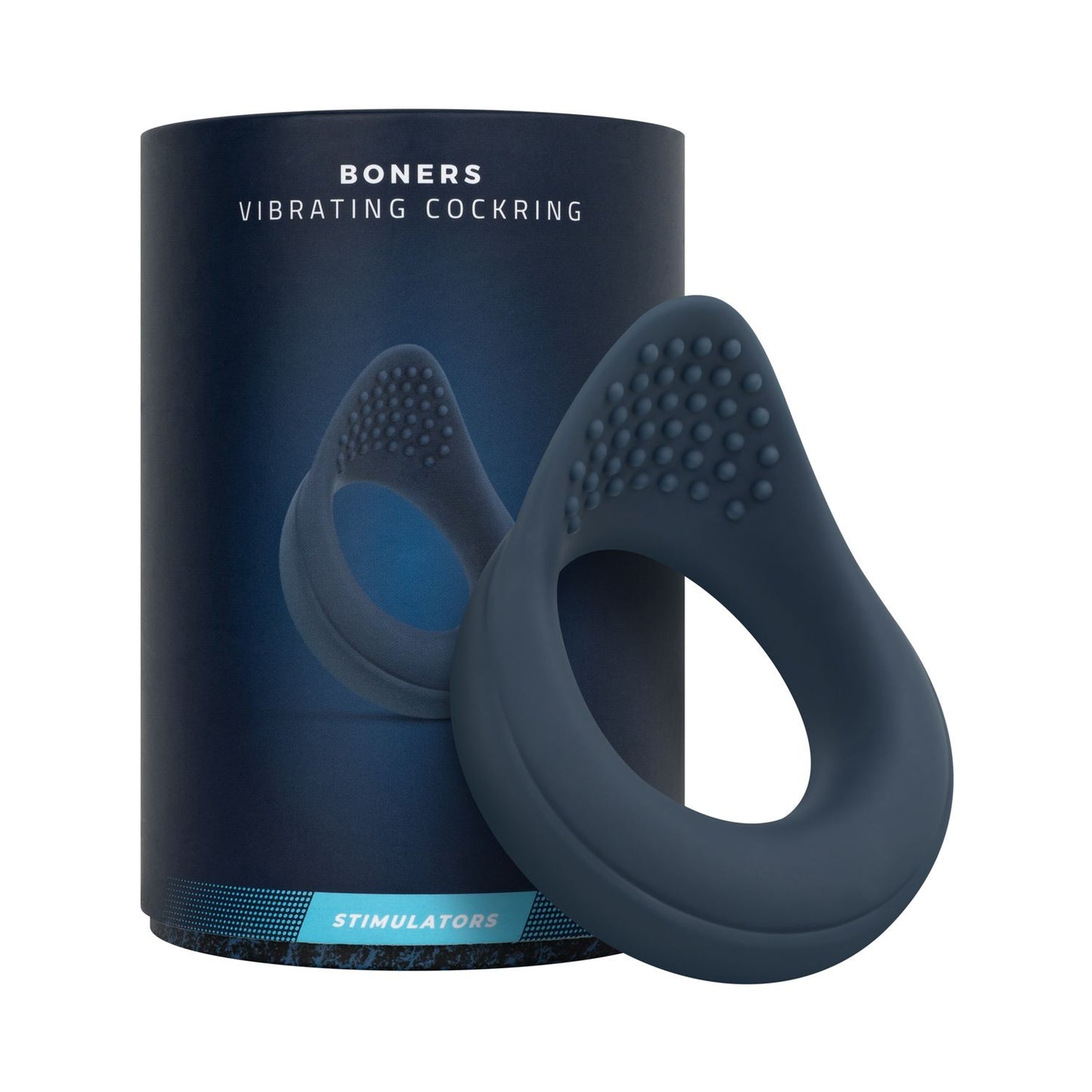 Boners - Vibrating Cock Ring with Perineum Stimulation – Rechargeable Vibrating Cock Ring