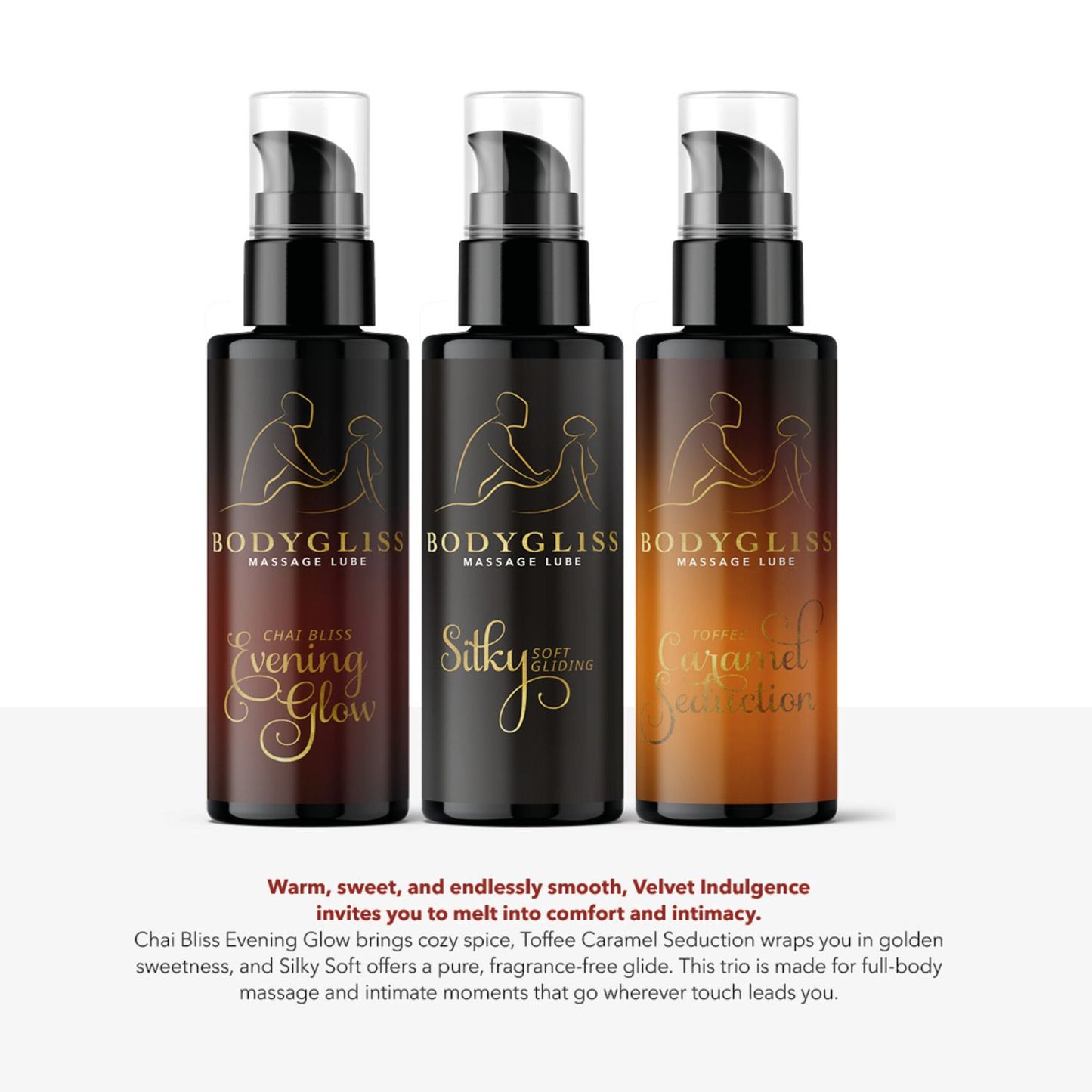 BodyGliss - Edição de Viagem 3 unidades - Indulgência de Veludo