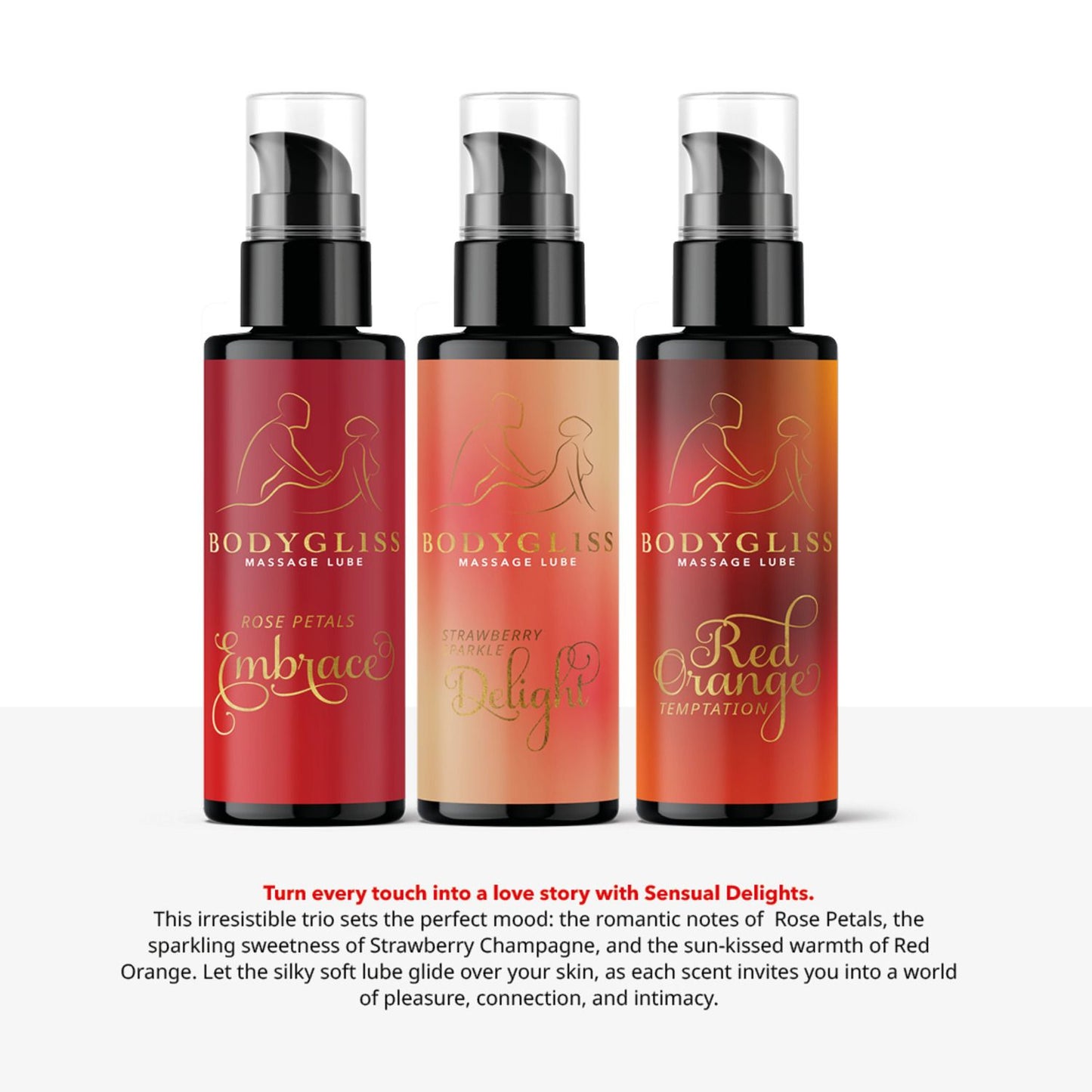 BodyGliss - Edição Viagem pack de 3 - Prazer Sensual